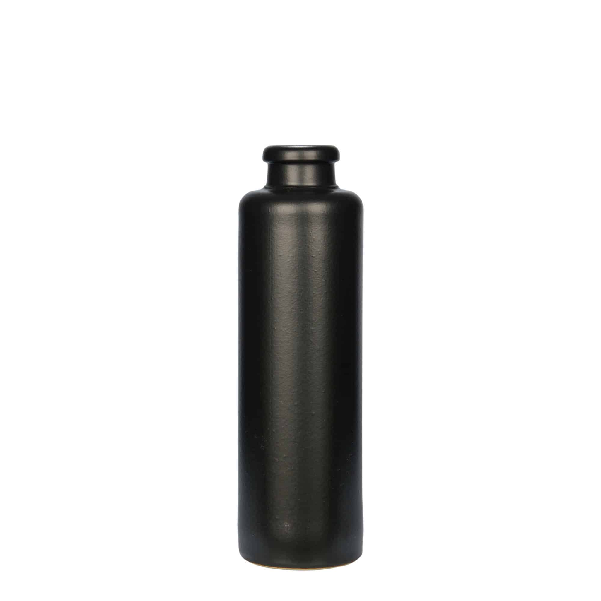 200 ml-es agyagkorsó, kőagyag, fekete, szájnyílás: parafadugó 200 ml-es agyagkorsó, kőagyag, fekete, szájnyílás: parafadugó