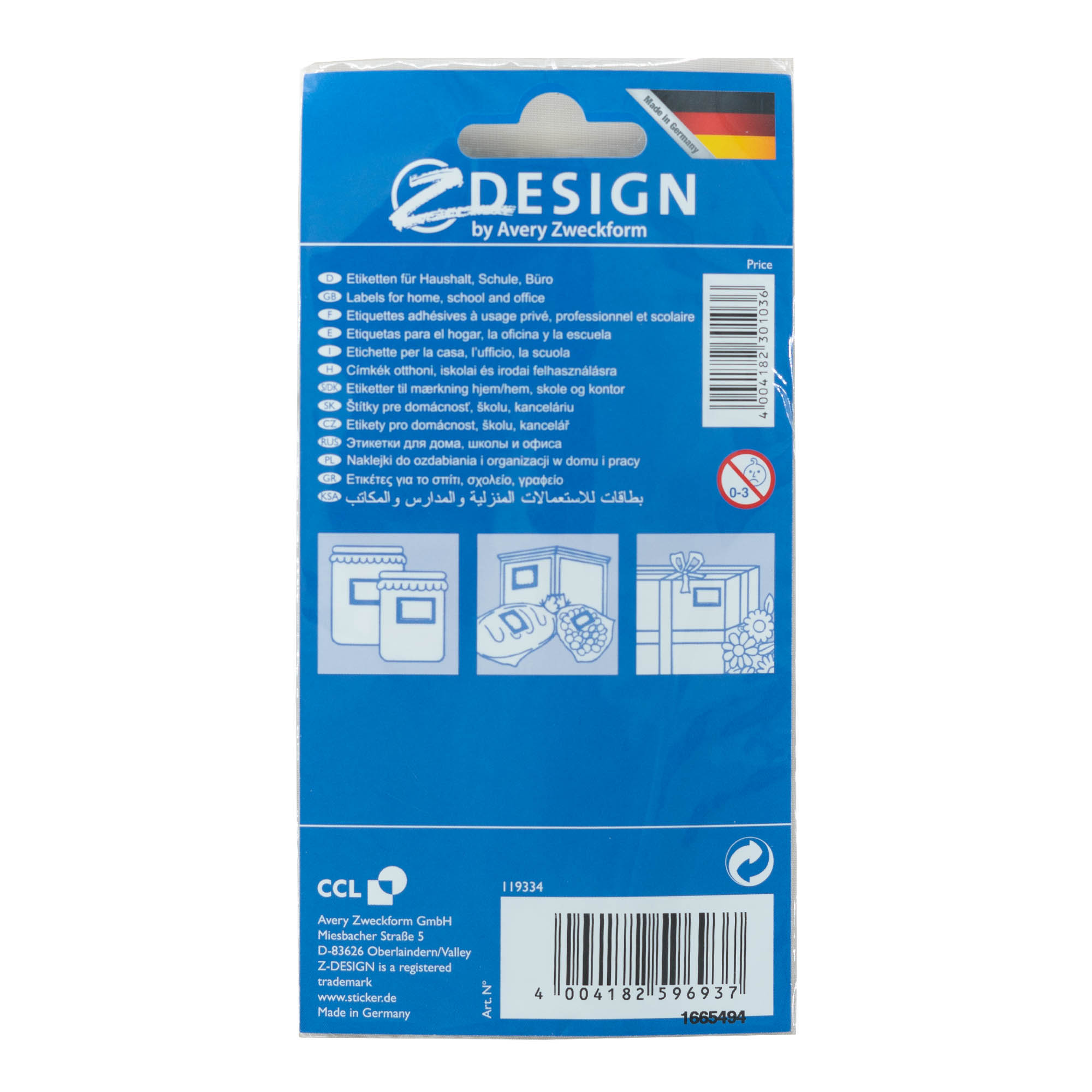 Zweckform címkék 'Gyümölcs-keret', téglalap alakú, papír, többszínű Zweckform címkék 'Gyümölcs-keret', téglalap alakú, papír, többszínű