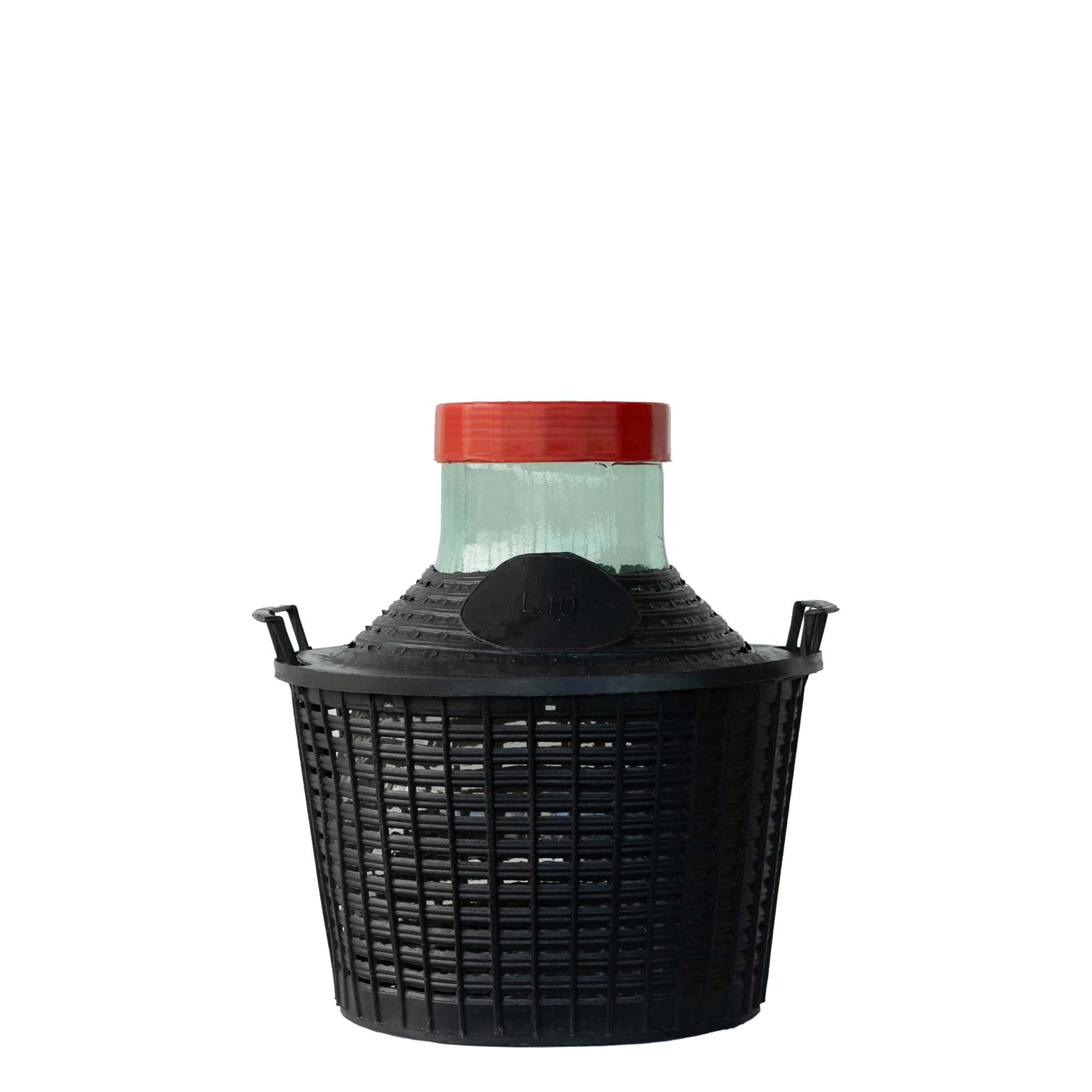 10 l ballonpalack széles nyakú, üveg, nyílás: csavarzár