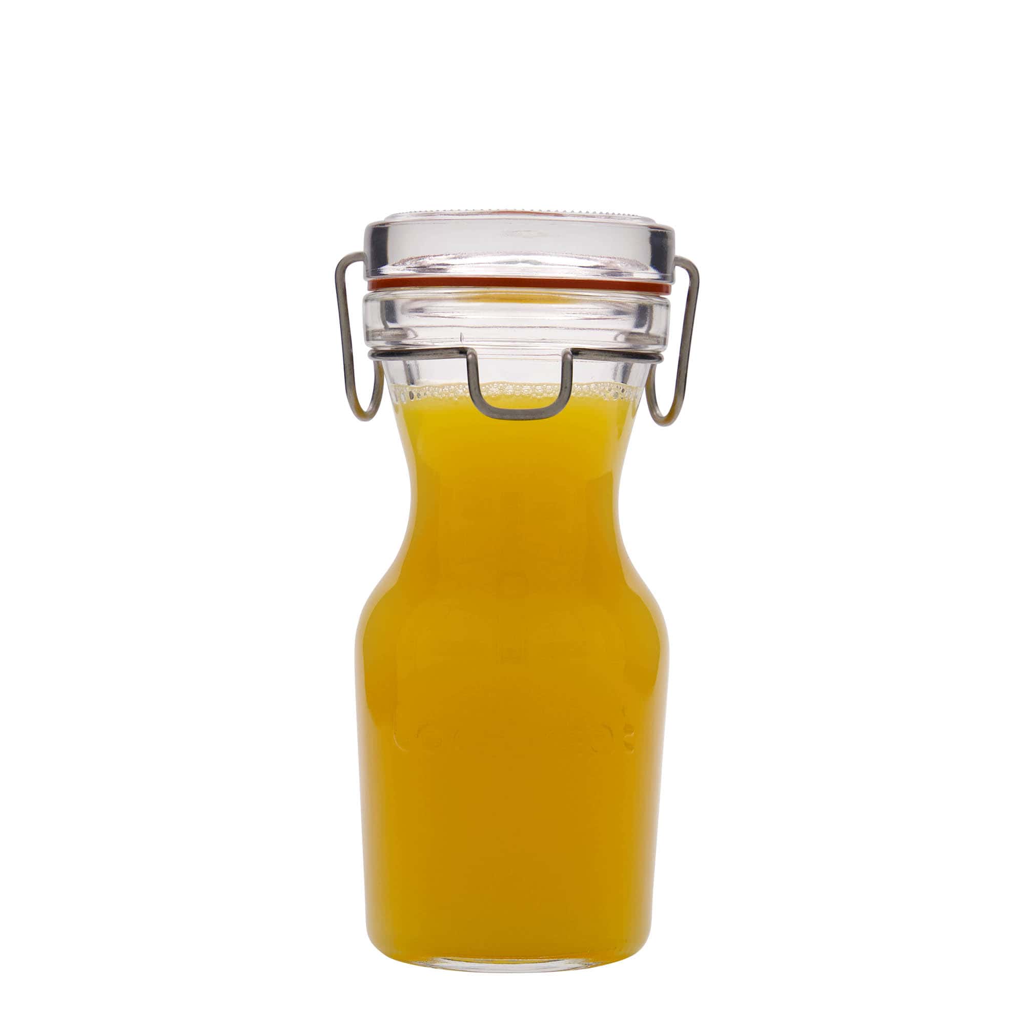 250 ml-es üvegkancsó 'Lock-Eat', szájnyílás: fémcsatos zár