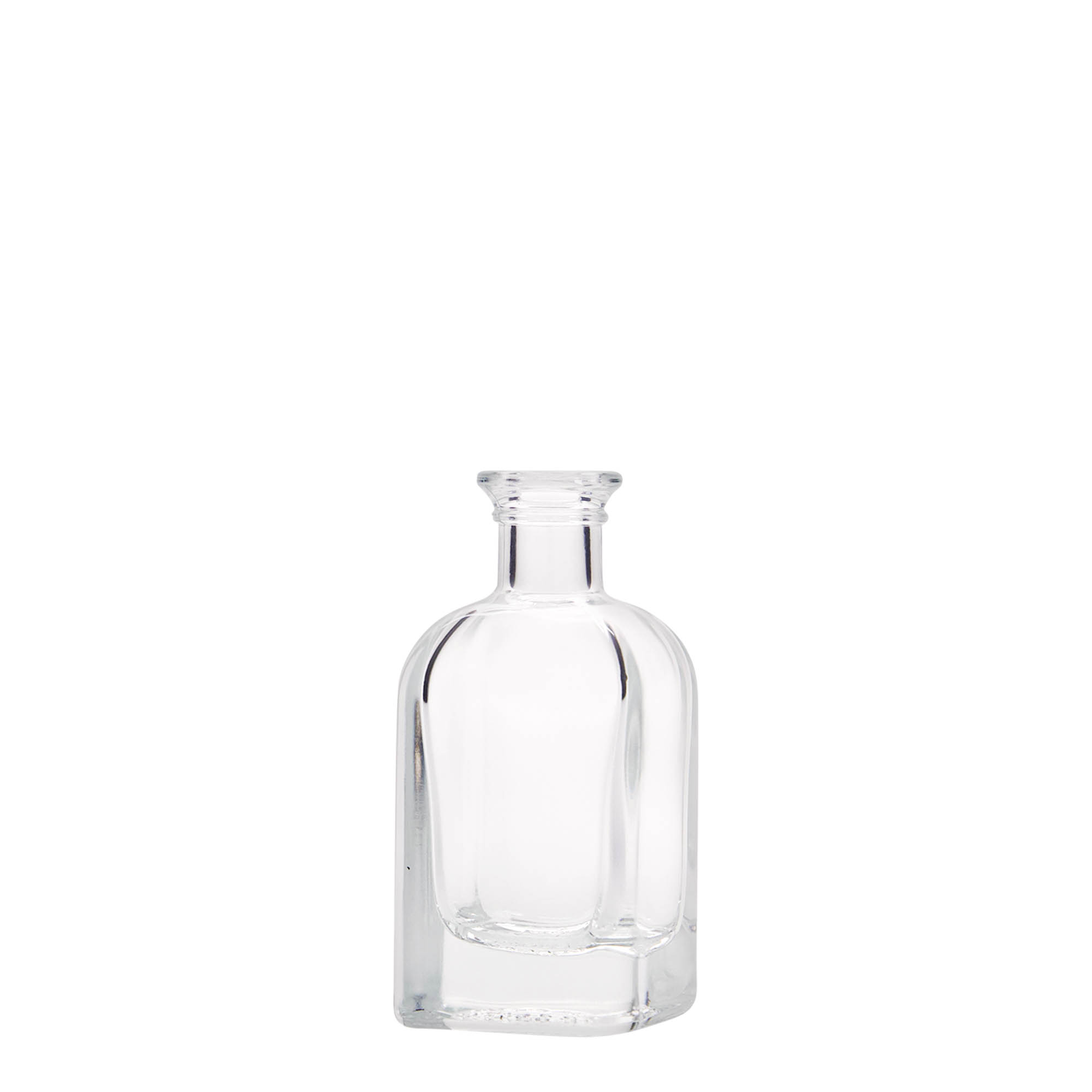 40 ml üvegfiola Apotheker Carré, négyzet alakú, nyílás: parafa