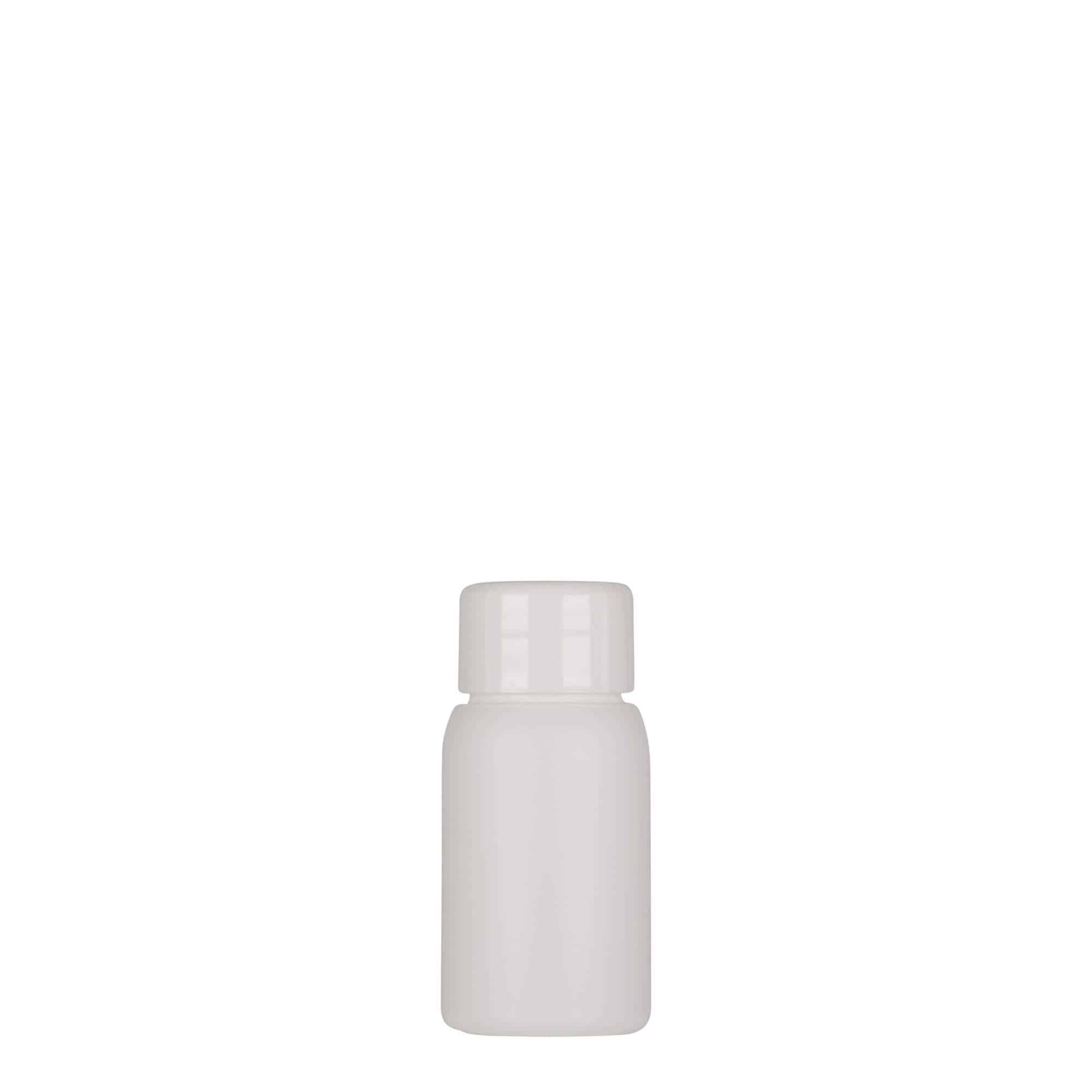 30 ml-es műanyag palack 'Tuffy', HDPE, fehér, szájnyílás: GPI 24/410