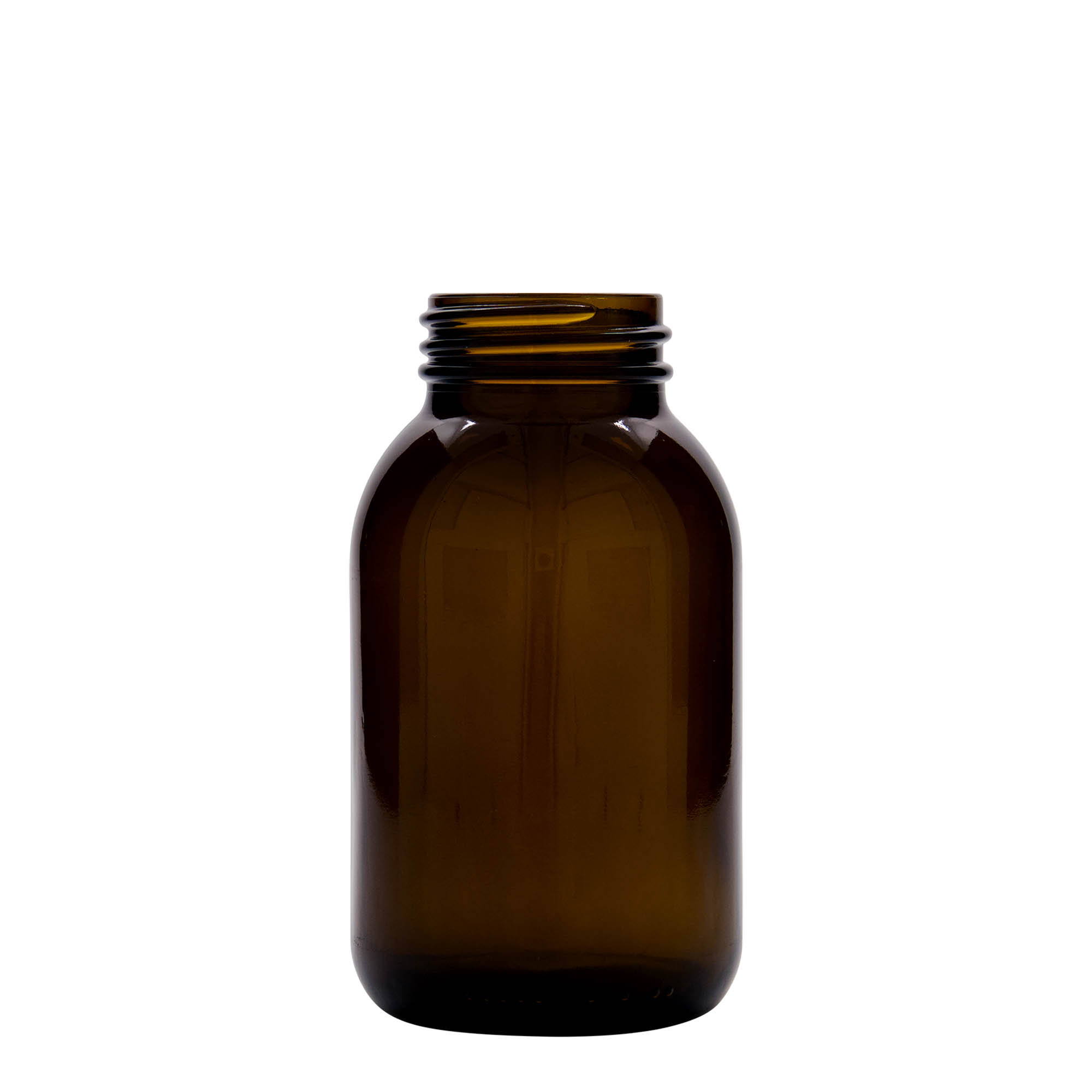 500 ml széles szájú üveg, barna, nyílás: DIN 55 500 ml széles szájú üveg, barna, nyílás: DIN 55
