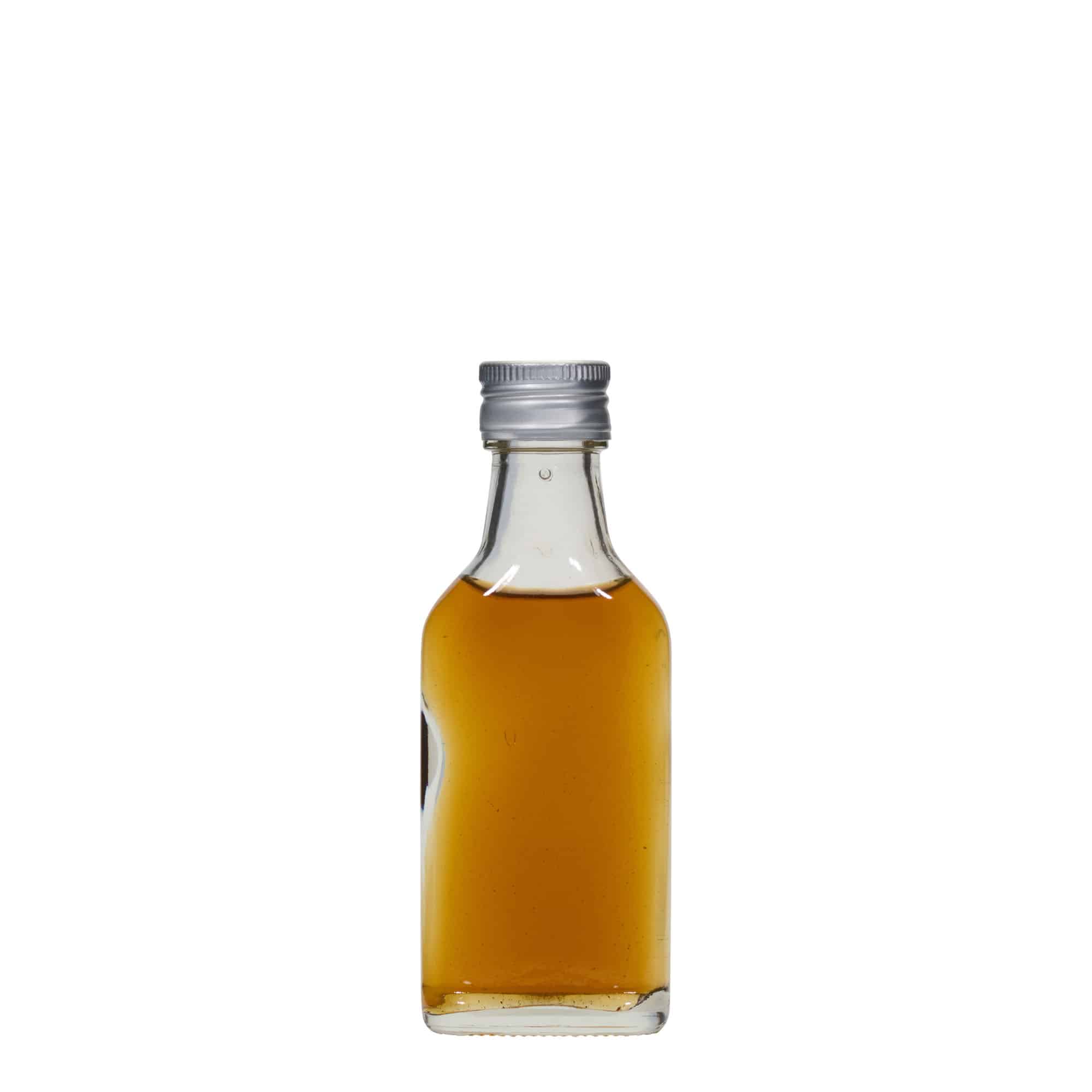 40 ml-es laposüveg, négyszögletű, szájnyílás: PP 22
