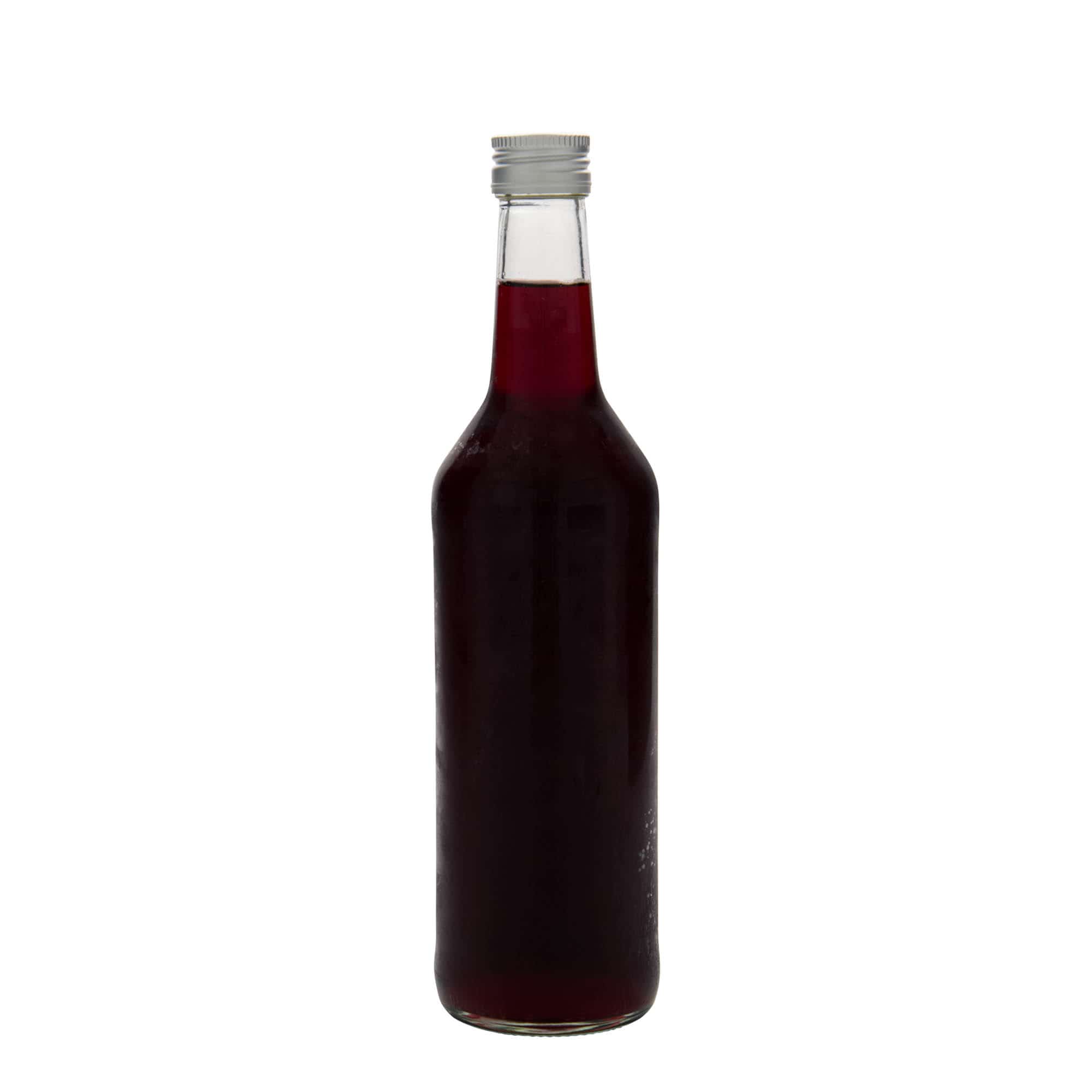 500 ml üvegpalack egyenes nyakkal, nyílás: PP 28
