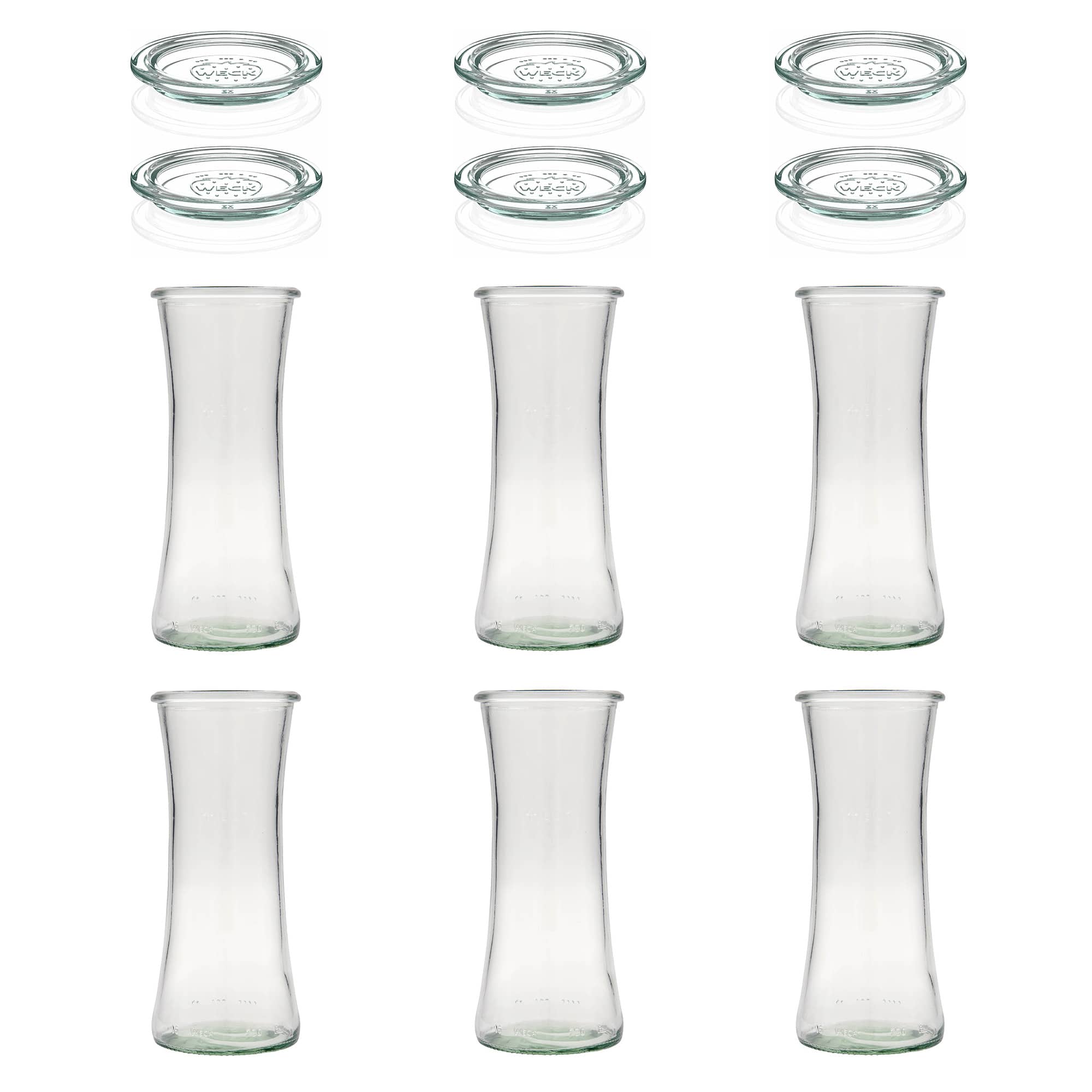 6x 730 ml WECK-gourmetüveg üvegfedéllel RR 80