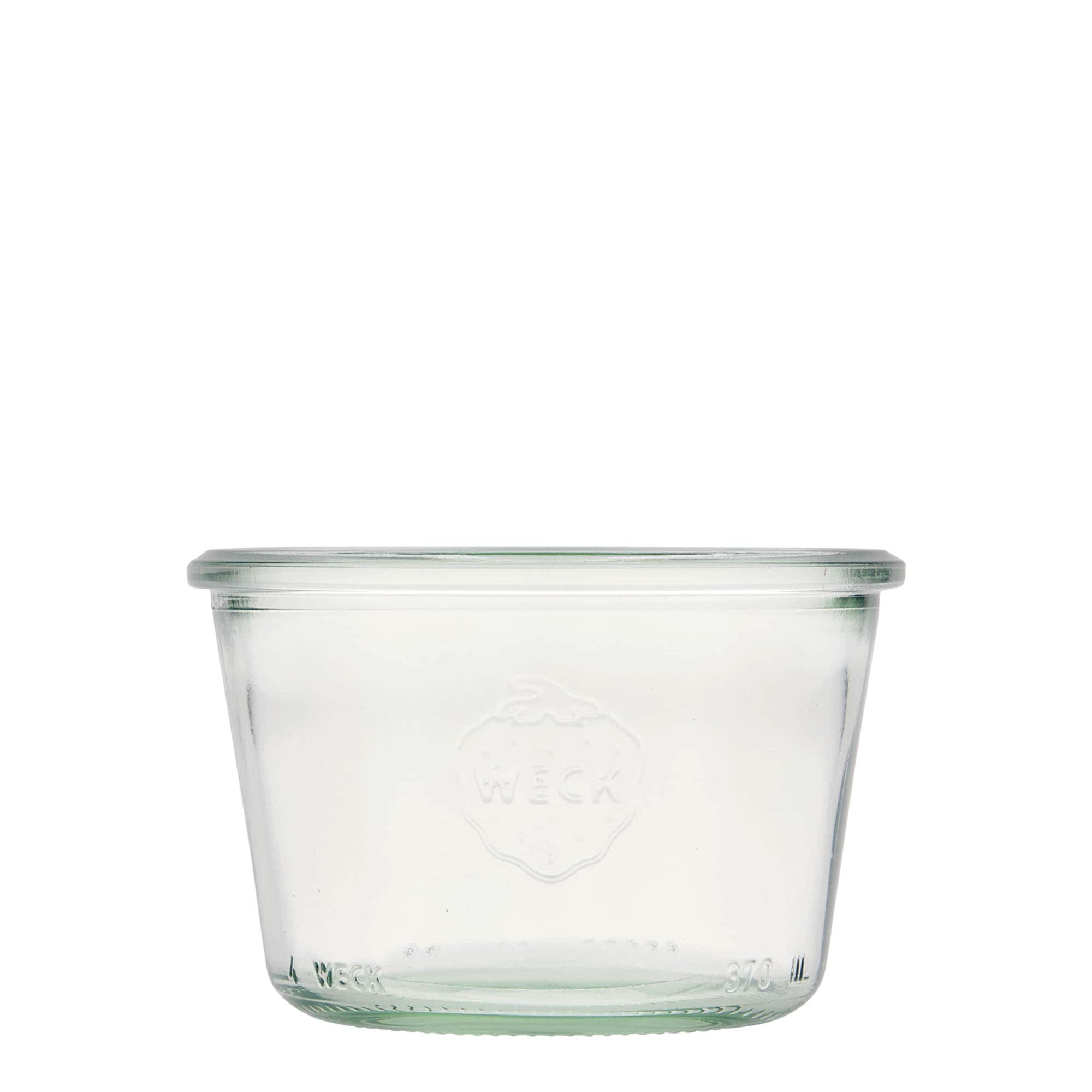 370 ml-es WECK befőttesüveg, szájnyílás: Kerek perem