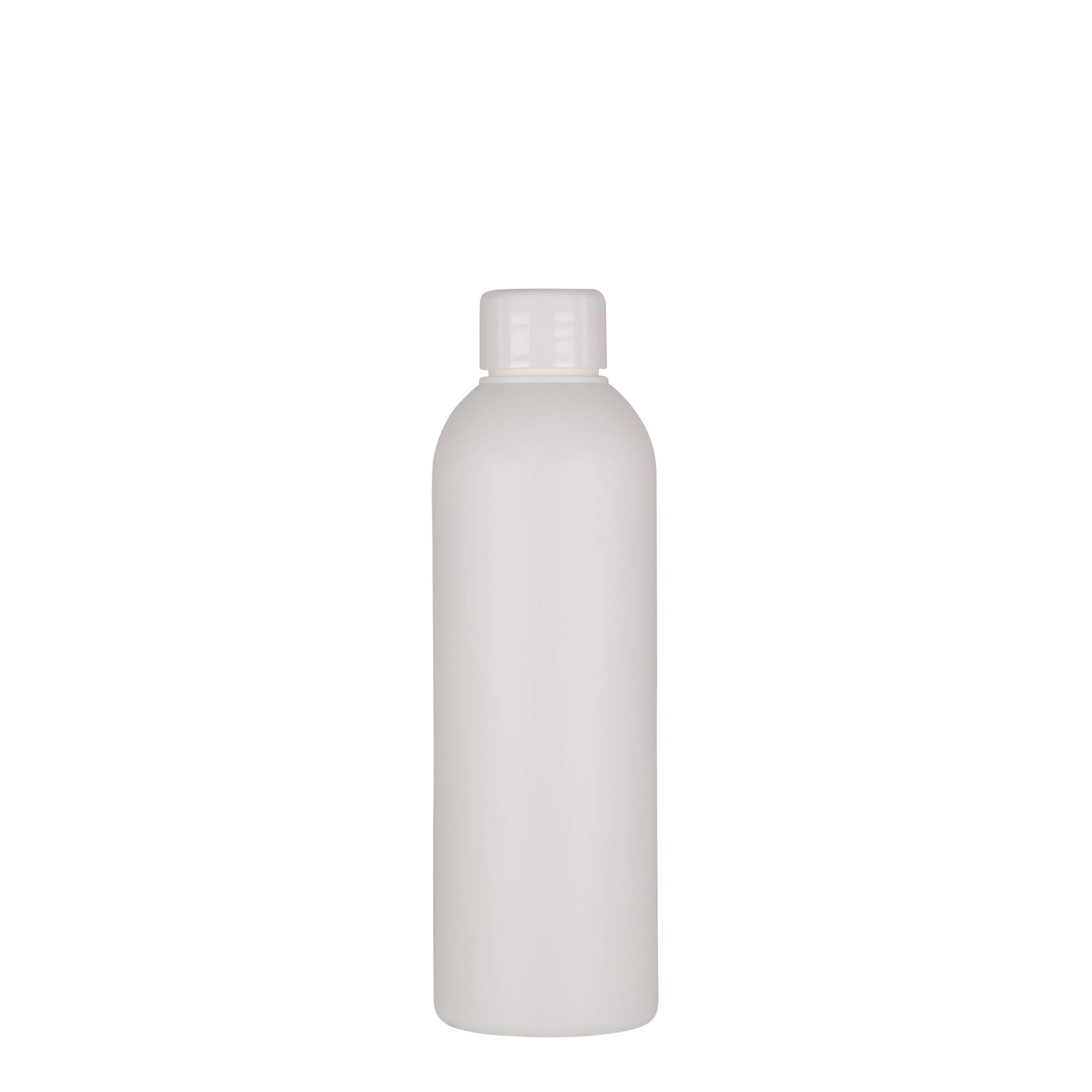 200 ml műanyag palack 'Tuffy', HDPE, fehér, nyílás: 24/410