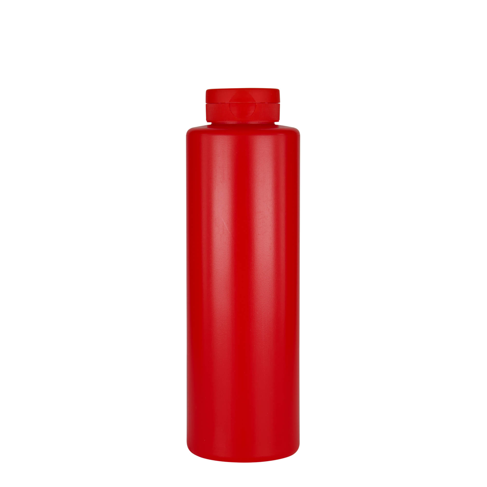500 ml szószos üveg, LDPE műanyag, piros, nyílás: 38/400 500 ml szószos üveg, LDPE műanyag, piros, nyílás: 38/400