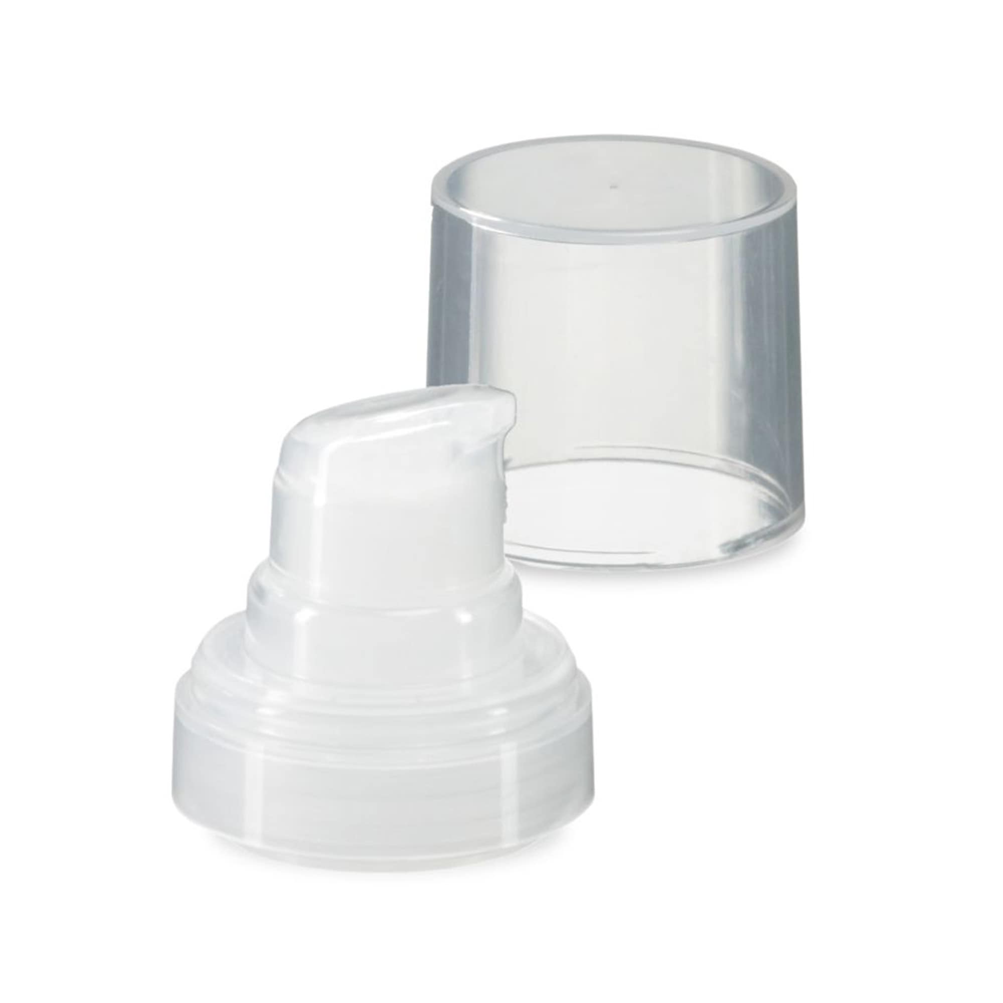 Airless fej Micro natúr + natúrszínű, fényes csatlakozókupak