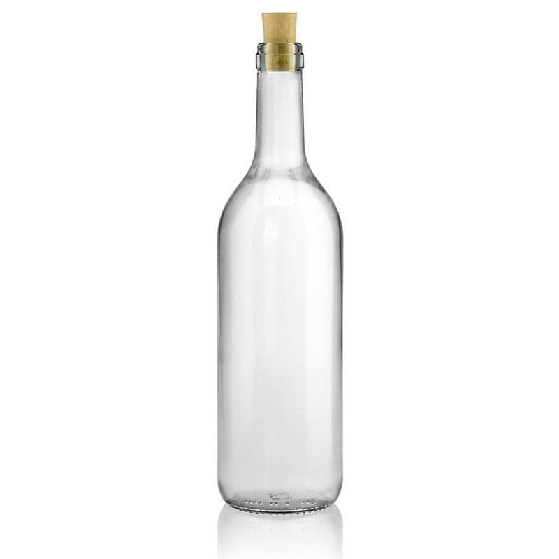 750 ml-es üvegpalack 'Bordeaux', szájnyílás: parafadugó 750 ml-es üvegpalack 'Bordeaux', szájnyílás: parafadugó