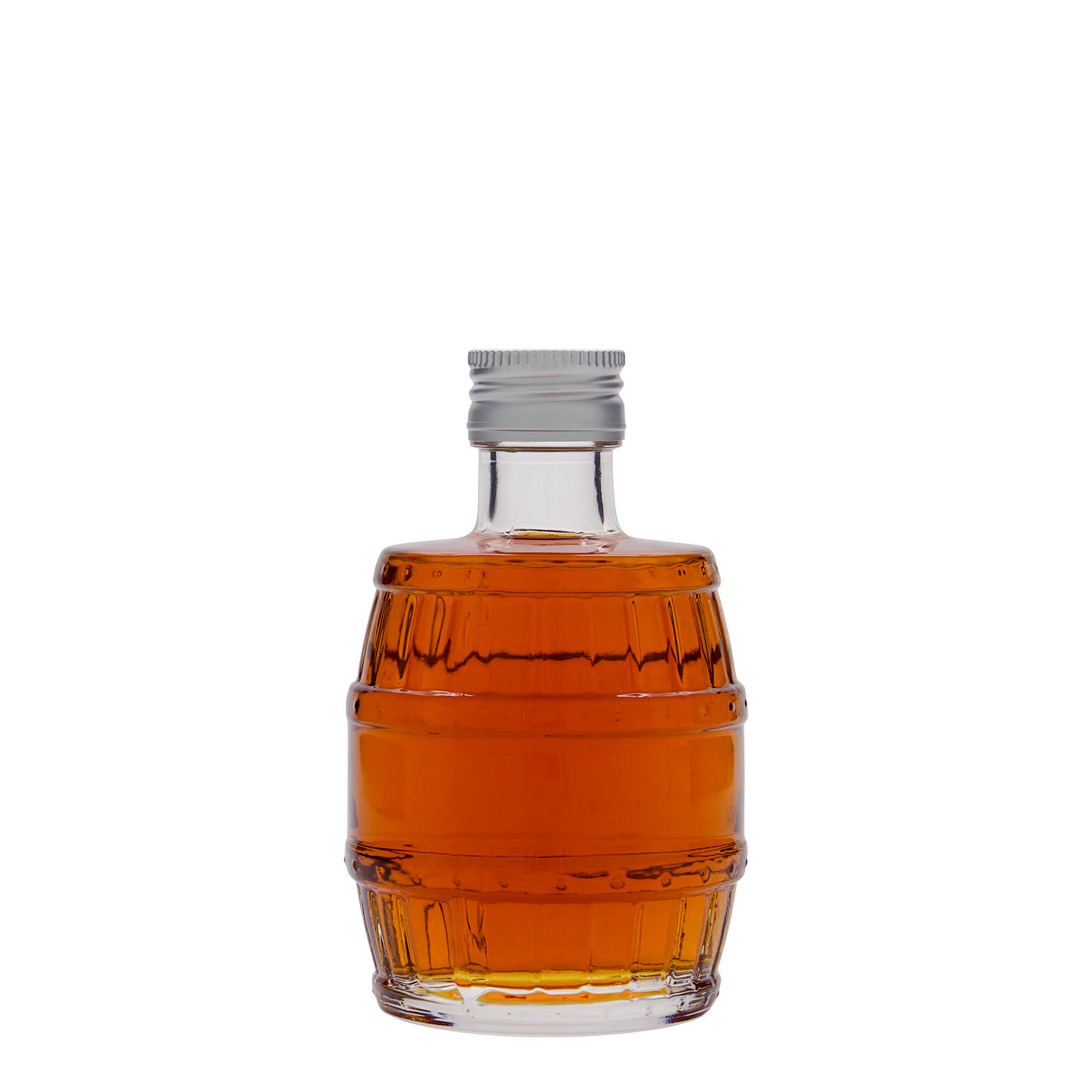 200 ml üvegpalack 'hordó', nyílás: PP 28 200 ml üvegpalack 'hordó', nyílás: PP 28