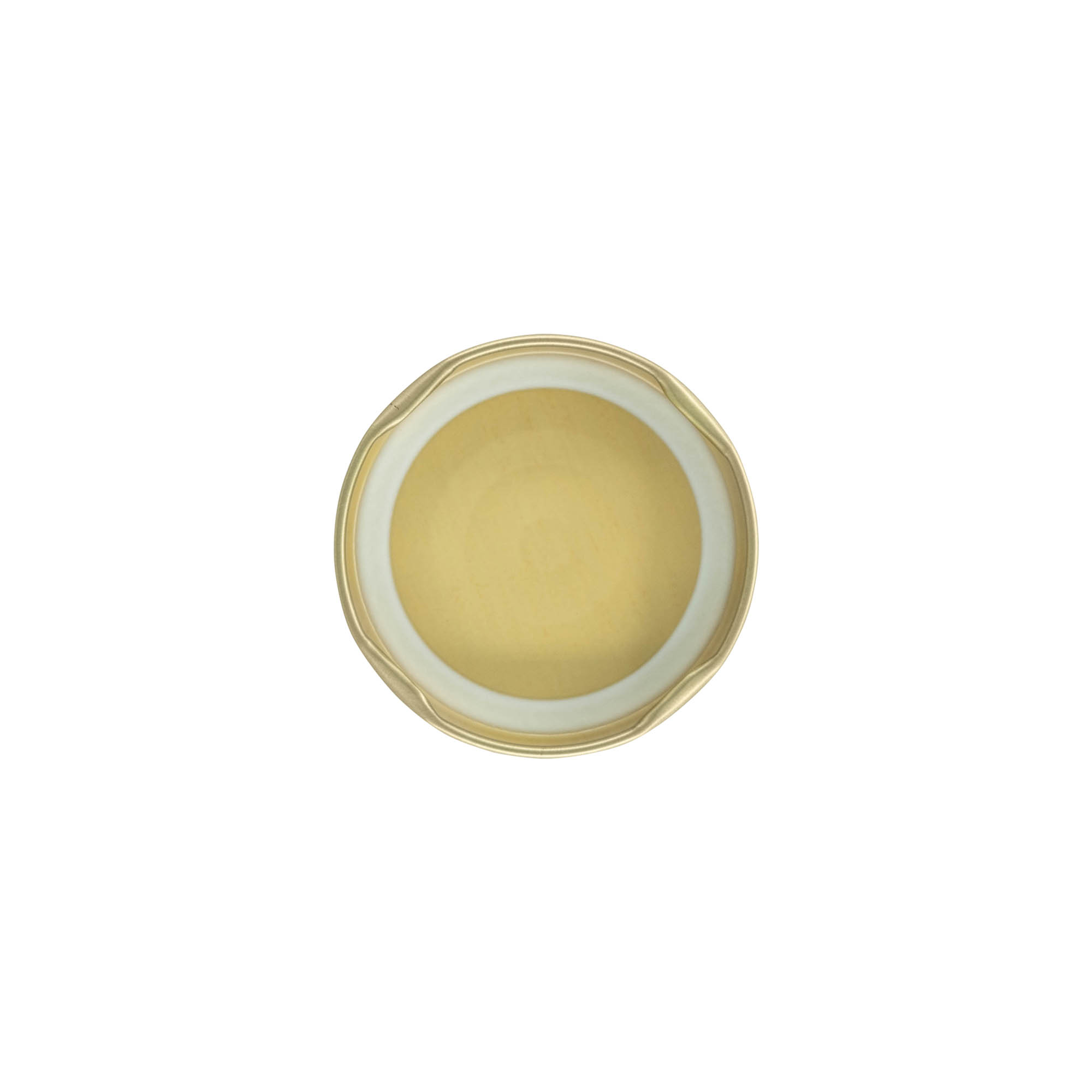 Twist-Off-fedél, fehérlemez, arany, nyílásra: TO 58