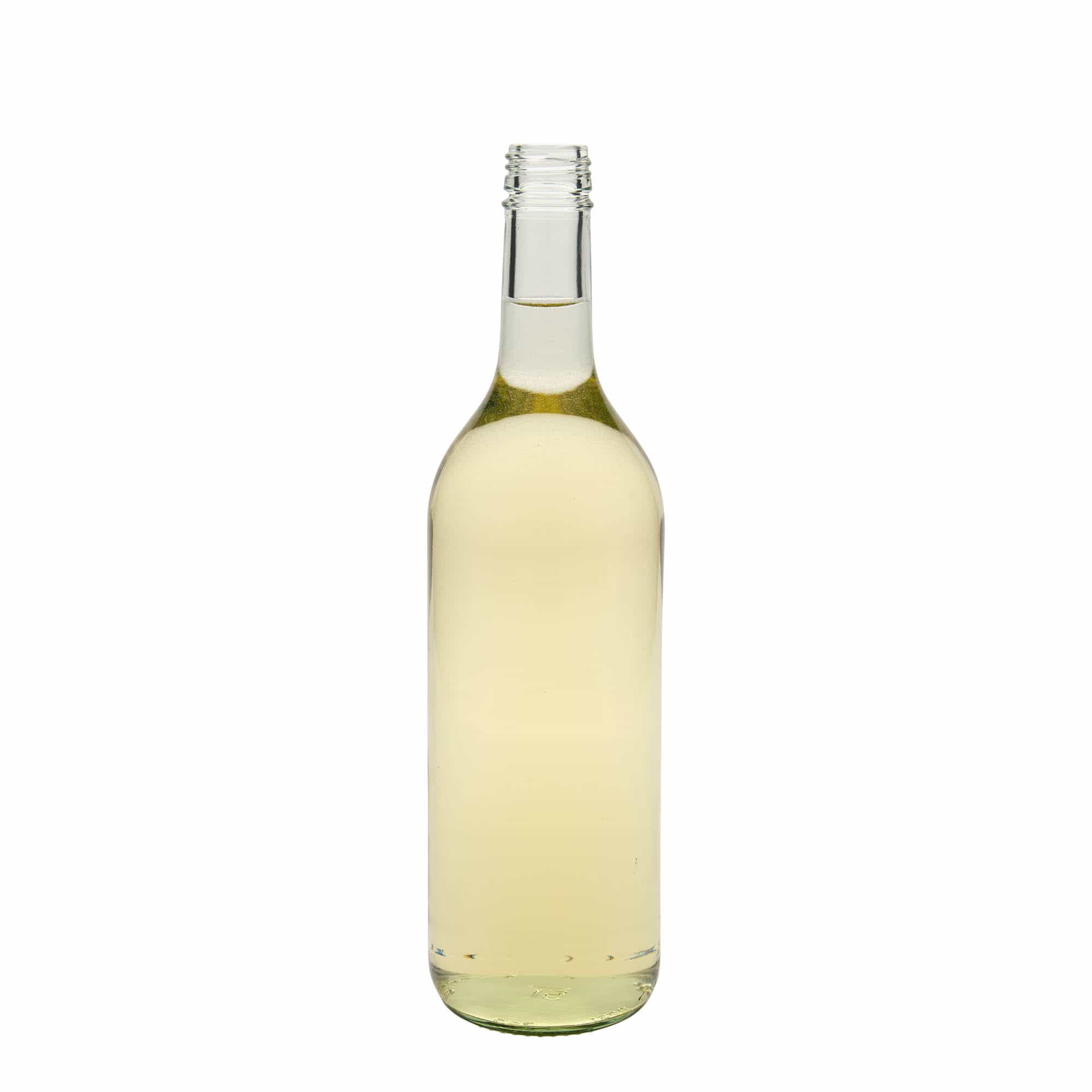 750 ml üvegpalack 'Bordeaux', nyak: PP 28