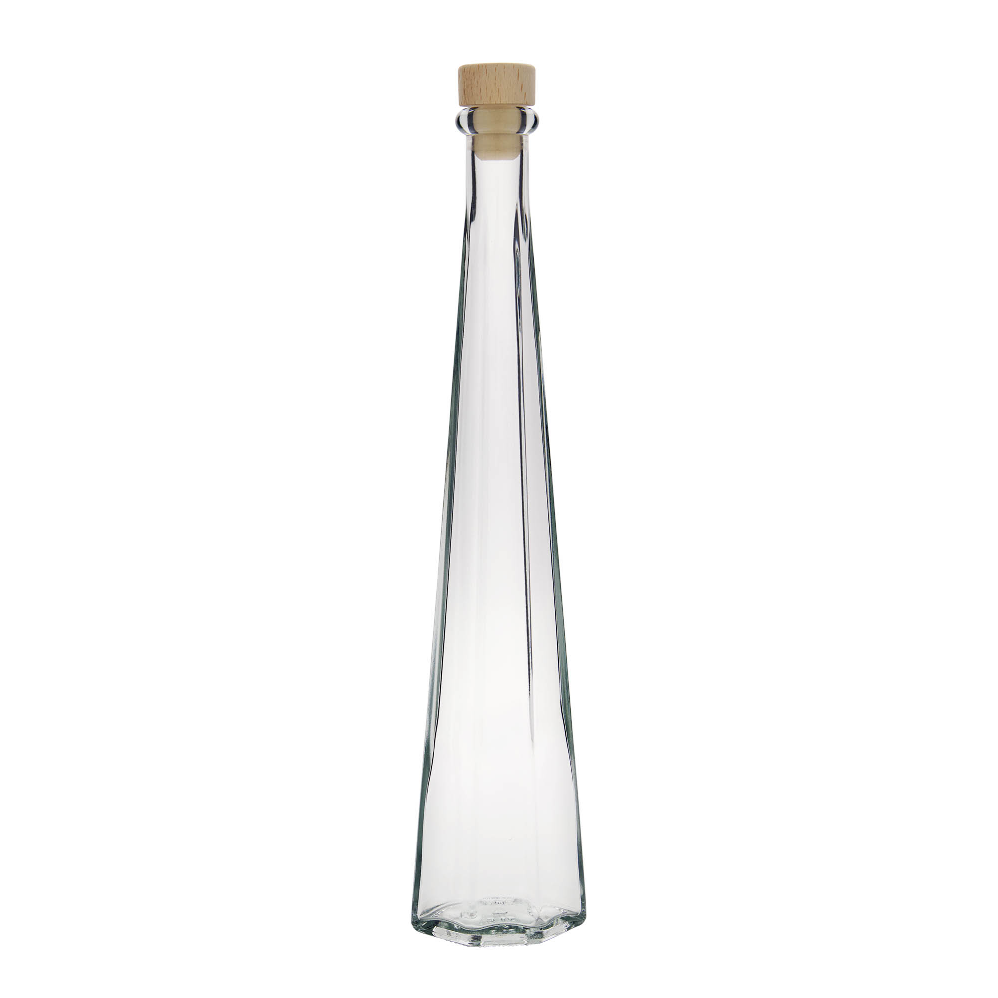 200 ml üvegpalack 'Dama Sexta', hatszögletű, nyak: parafa 200 ml üvegpalack 'Dama Sexta', hatszögletű, nyak: parafa