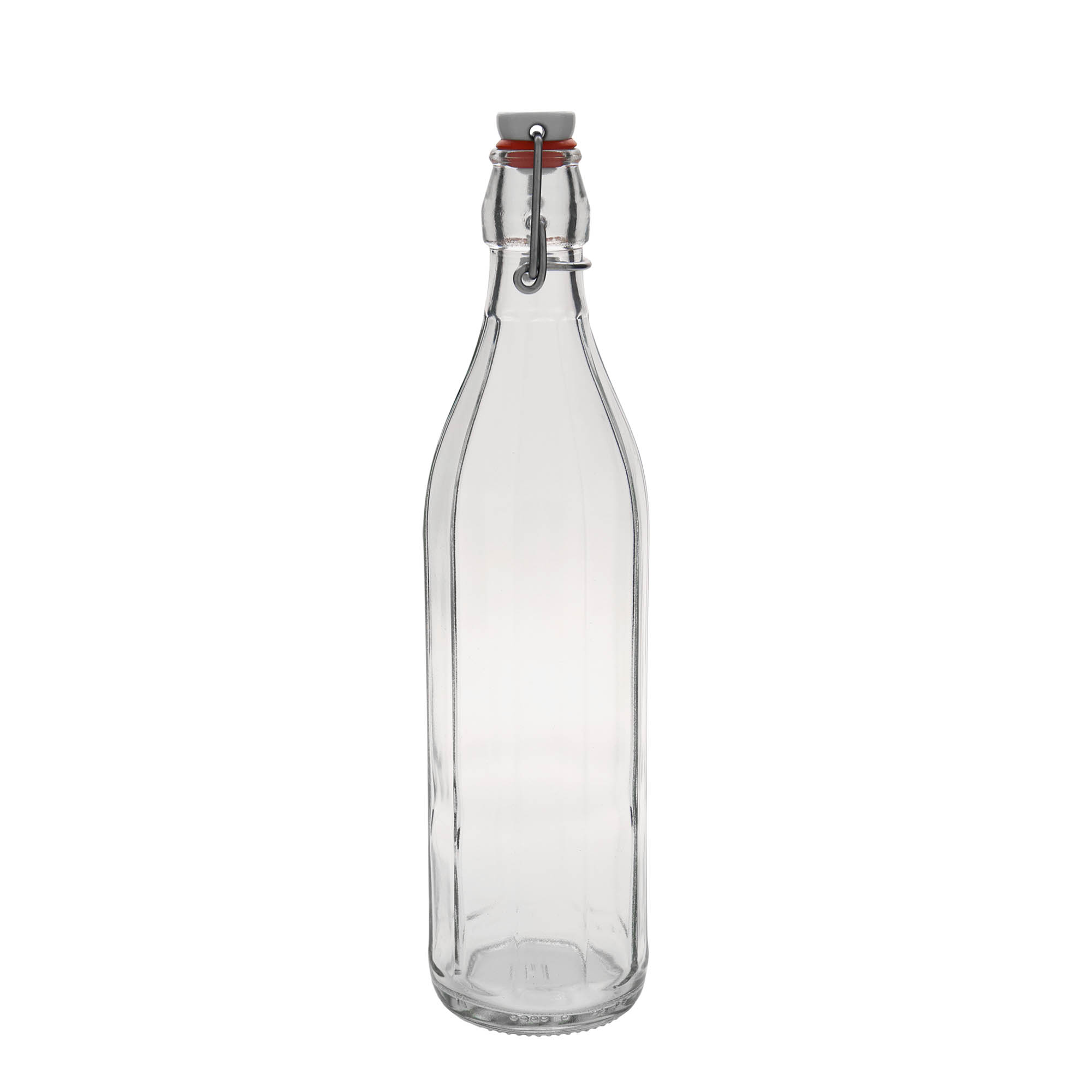 750 ml üvegpalack 'Bravo', tízszögletű, nyak: patentzár 750 ml üvegpalack 'Bravo', tízszögletű, nyak: patentzár