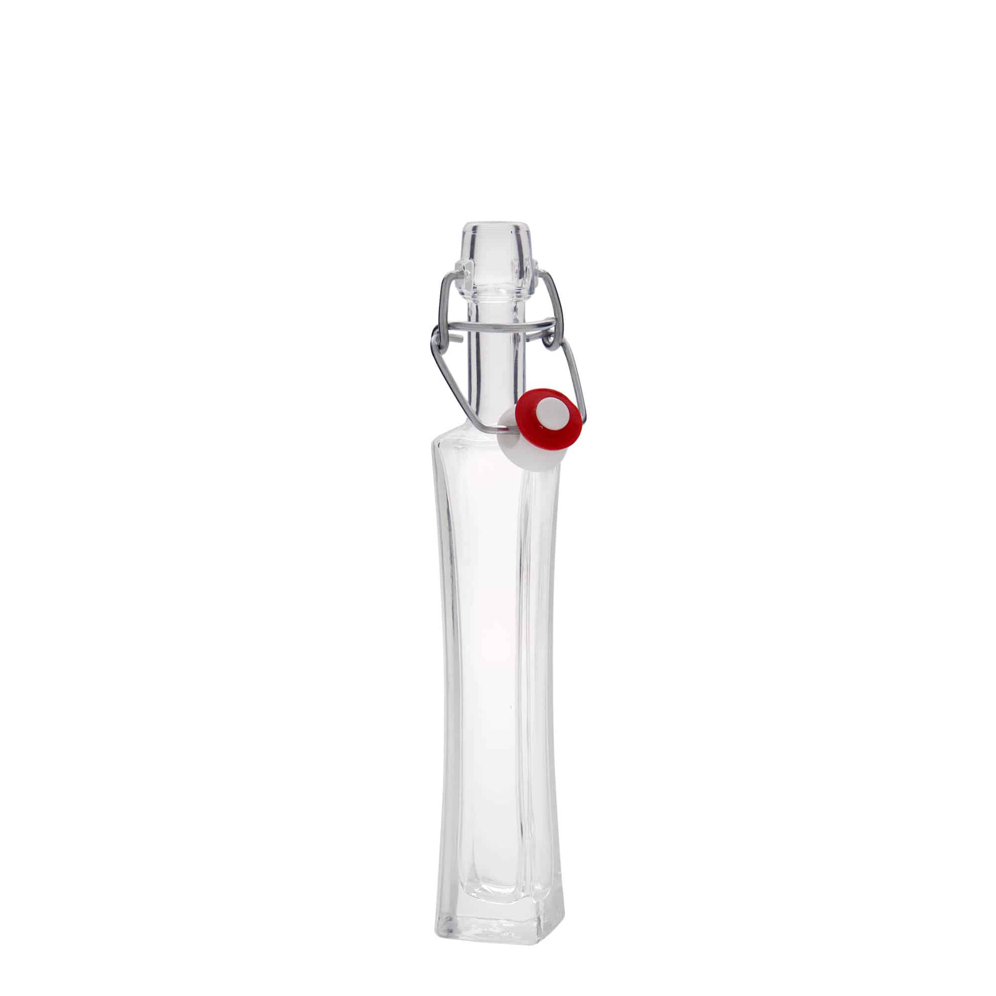 40 ml üvegpalack 'Koko', négyzet alakú, nyílás: patentzár