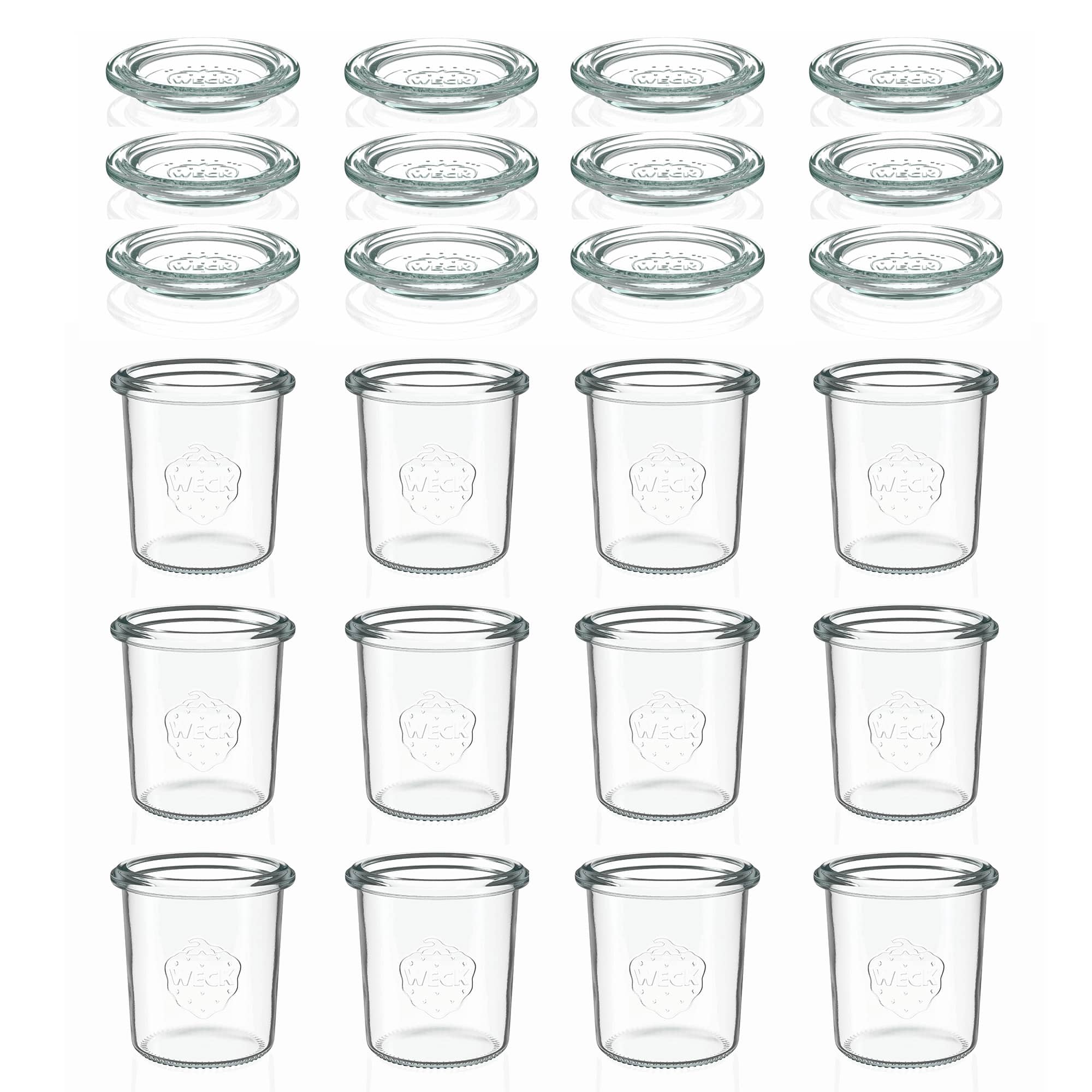 12x 160 ml Felfordítható WECK-üveg üvegfedéllel RR 60