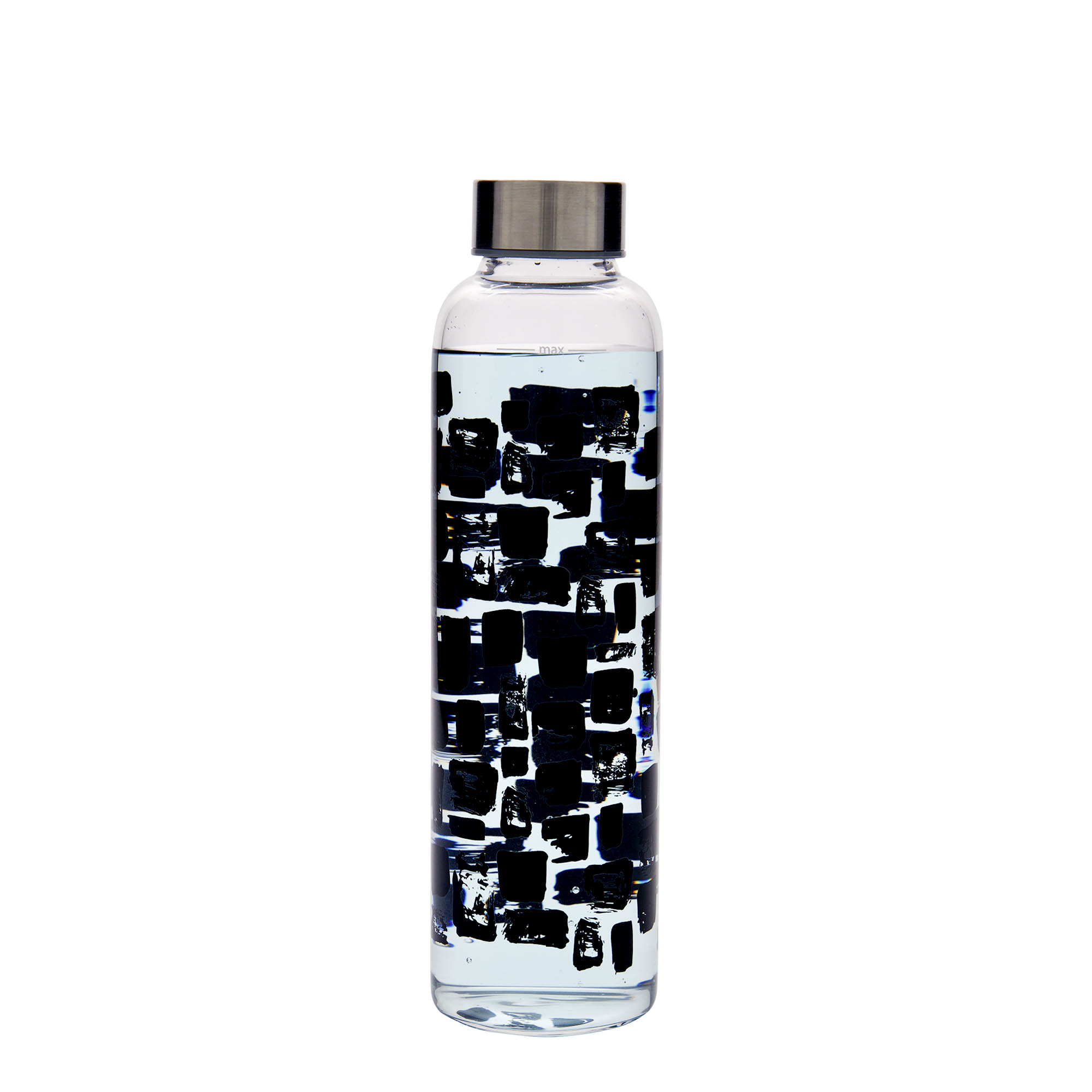 500 ml ivópalack 'Perseus - Fekete téglalapok', nyílás: csavaros zárófedél 500 ml ivópalack 'Perseus - Fekete téglalapok', nyílás: csavaros zárófedél