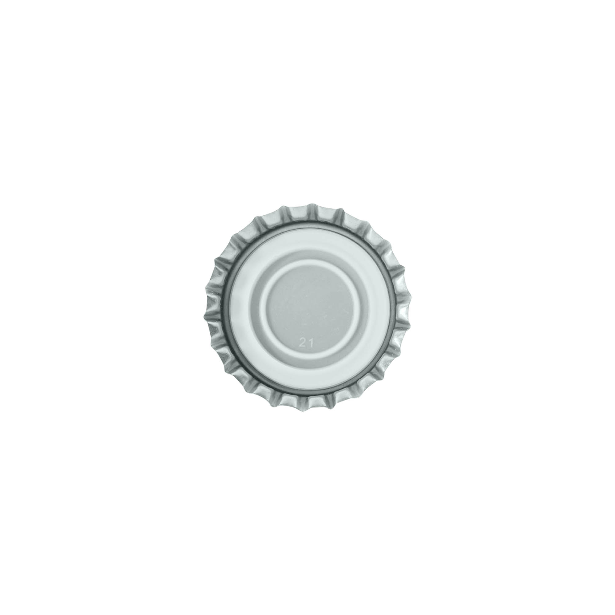 29 mm-es fém kupak, ezüst színű 29 mm-es fém kupak, ezüst színű
