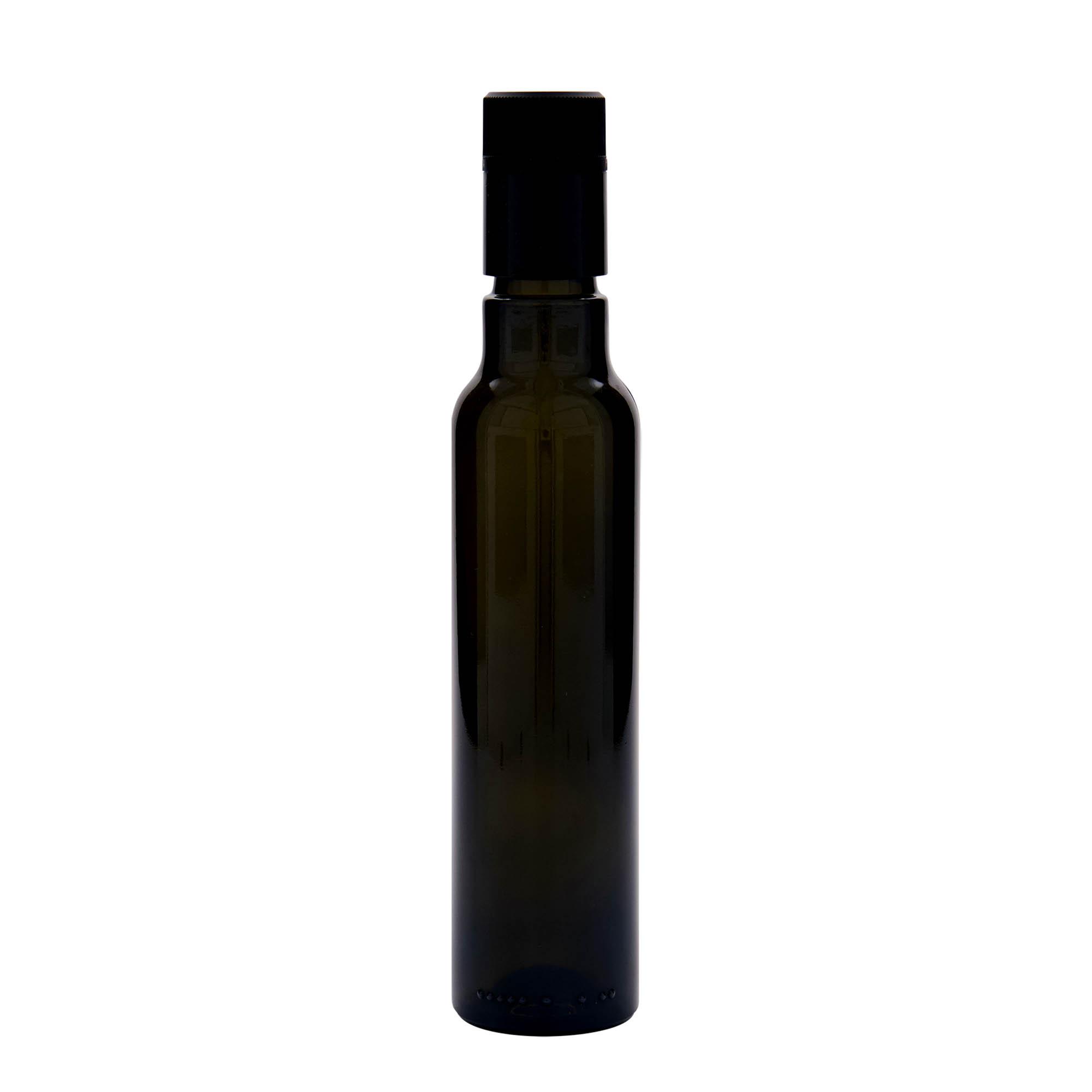 250 ml ecet-/olajos üveg 'Willy New', üveg, antikzöld, száj: DOP 250 ml ecet-/olajos üveg 'Willy New', üveg, antikzöld, száj: DOP