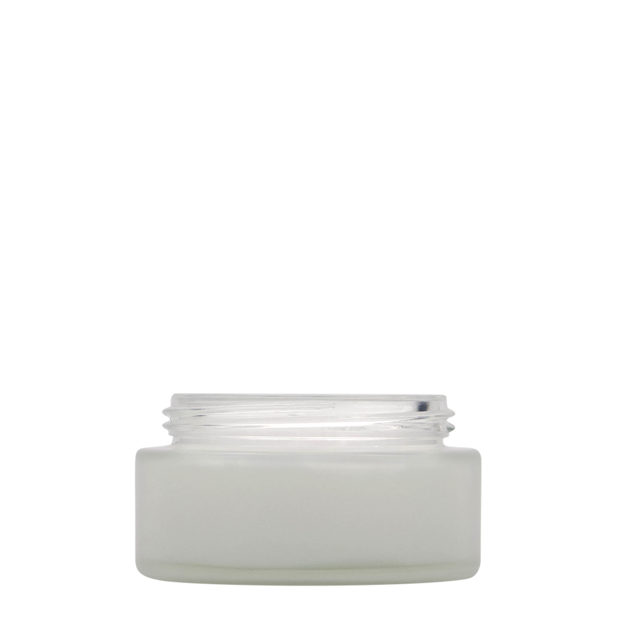 100 ml-es tégely 'Platin Edition', üveg, opál, szájnyílás: csavaros kupak