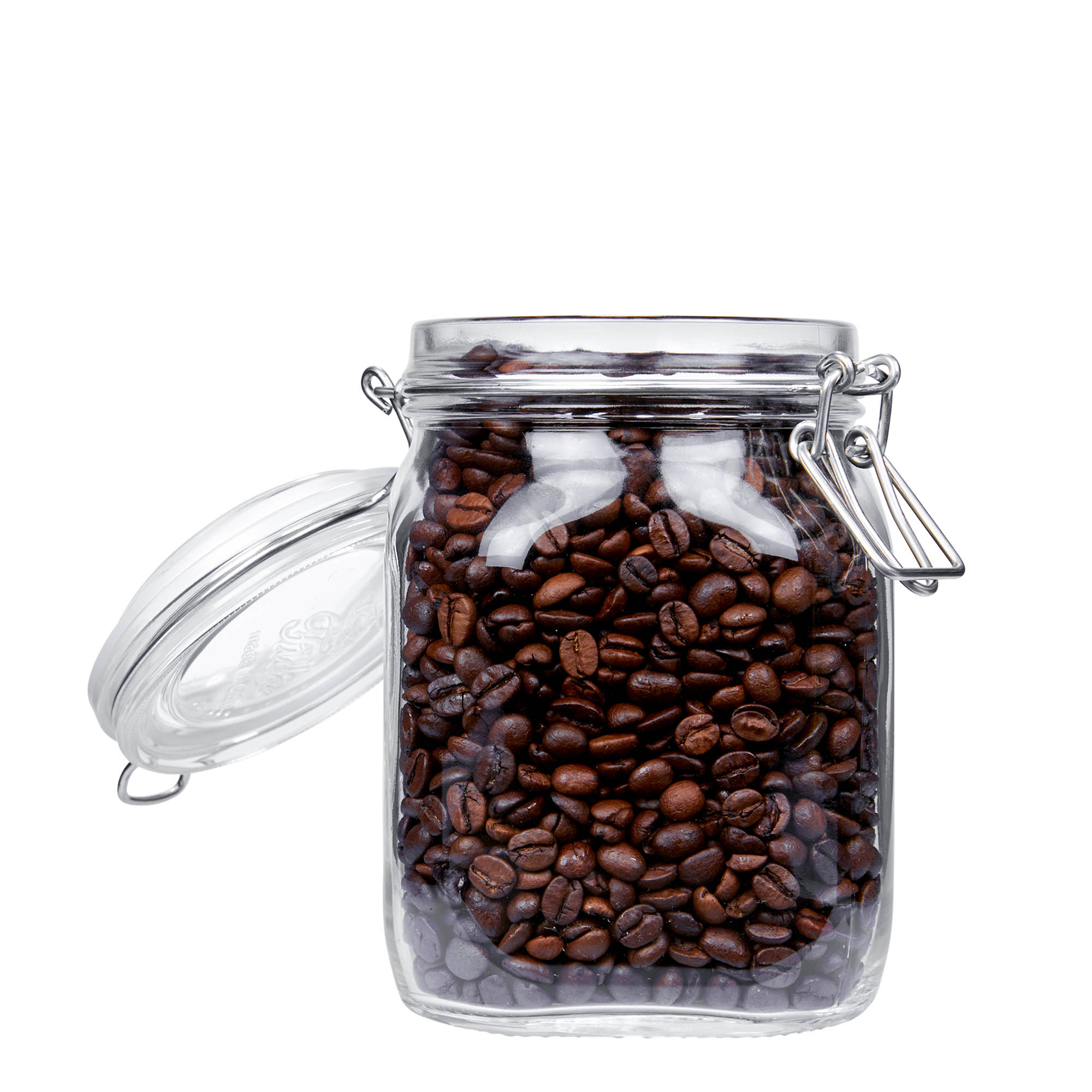 1.000 ml drótfüles üveg 'Fido', négyzet alakú, nyílás: drótfüles záróelem 1.000 ml drótfüles üveg 'Fido', négyzet alakú, nyílás: drótfüles záróelem