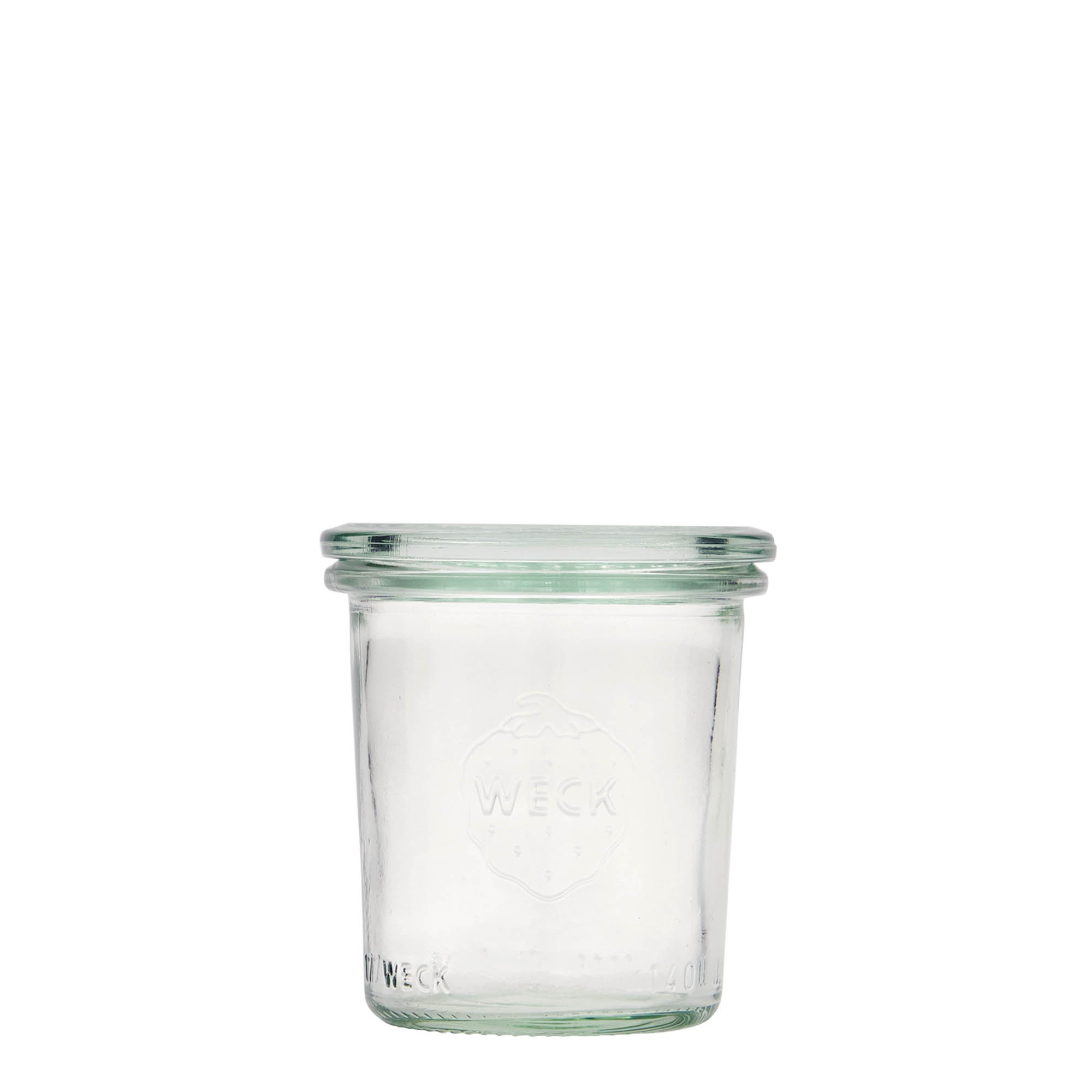 140 ml WECK-tölcsérüveg, nyílás: kerek perem