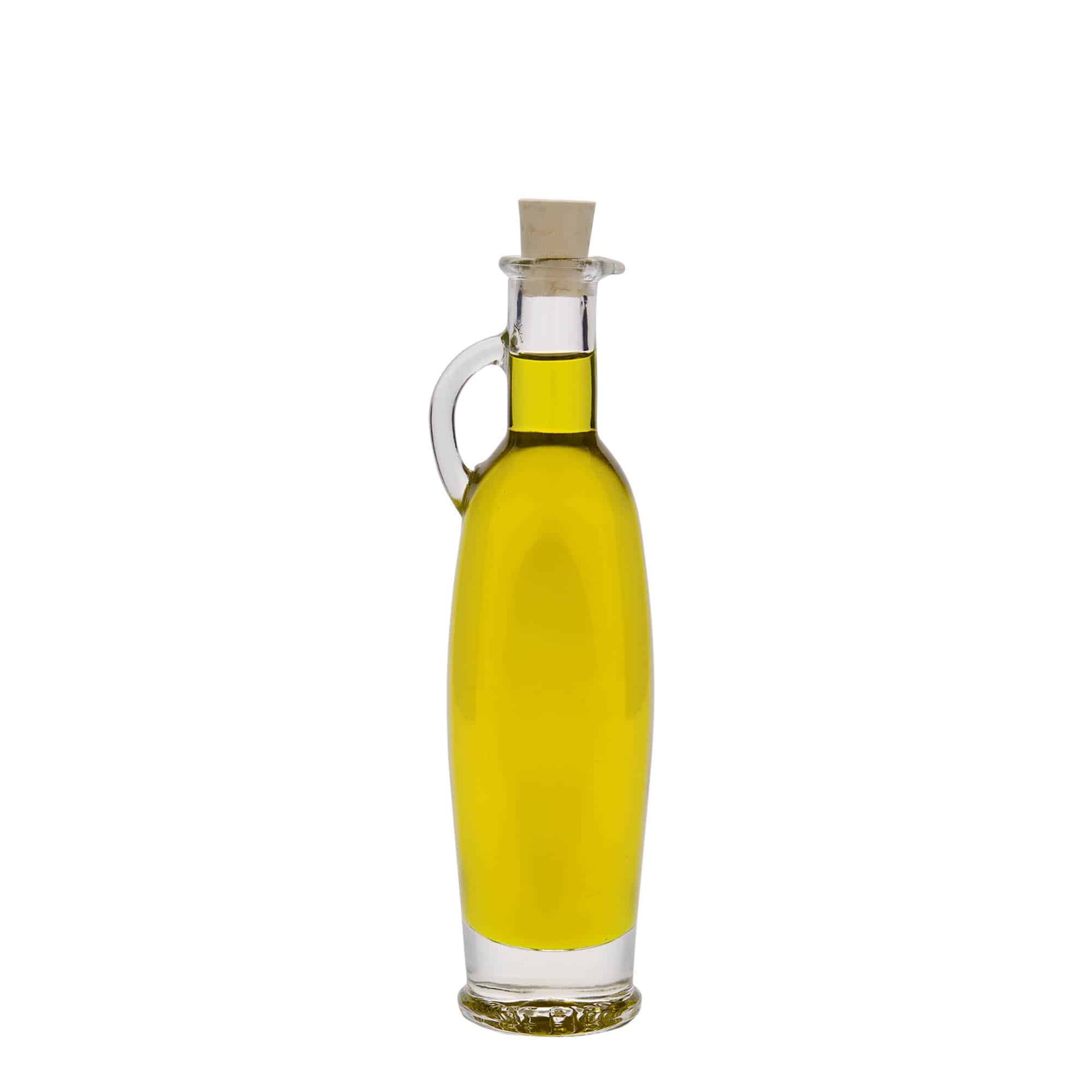 100 ml-es üvegpalack 'Eleganta', ovális, szájnyílás: parafadugó