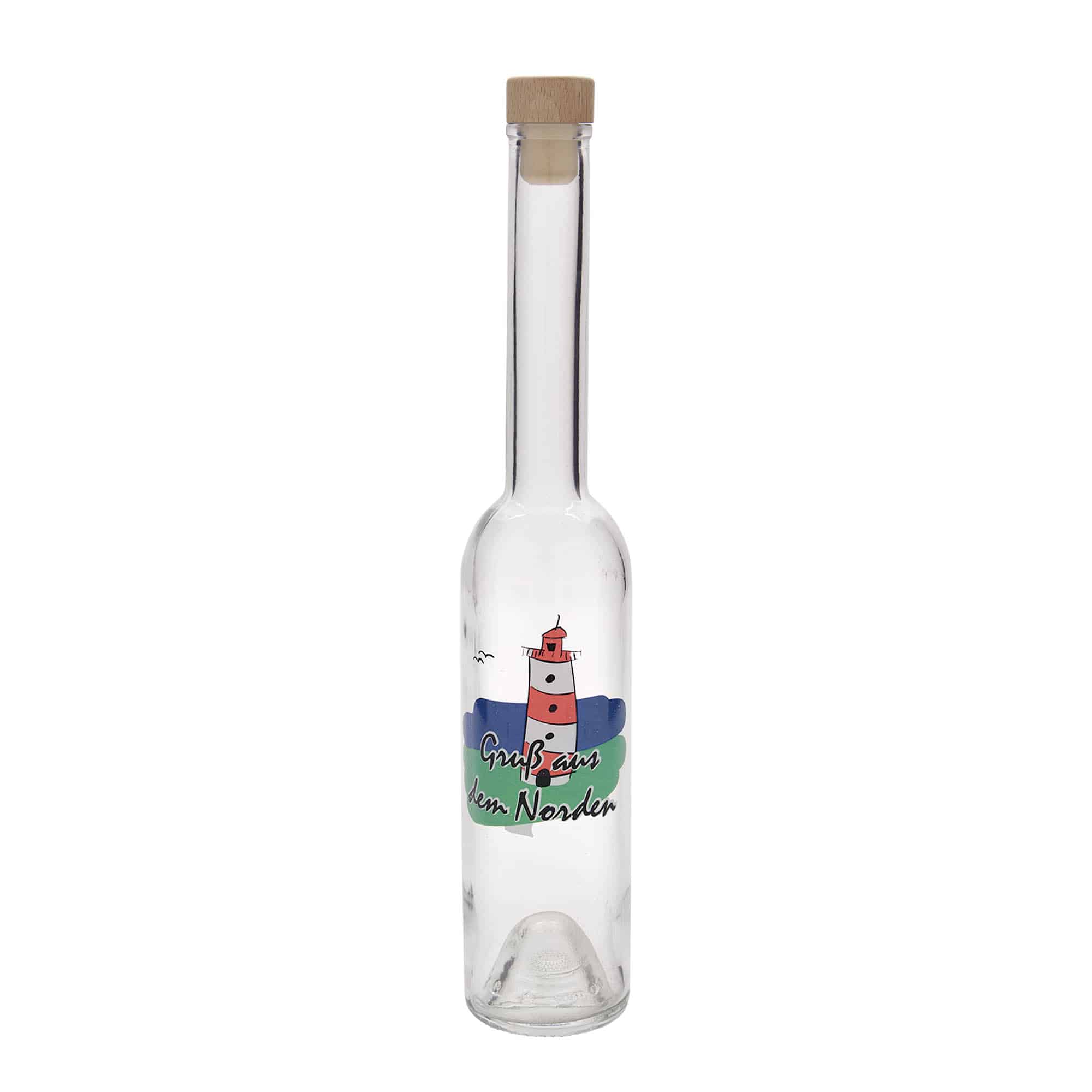 350 ml üvegpalack 'Opera', motívum: Észak, nyílás: parafa