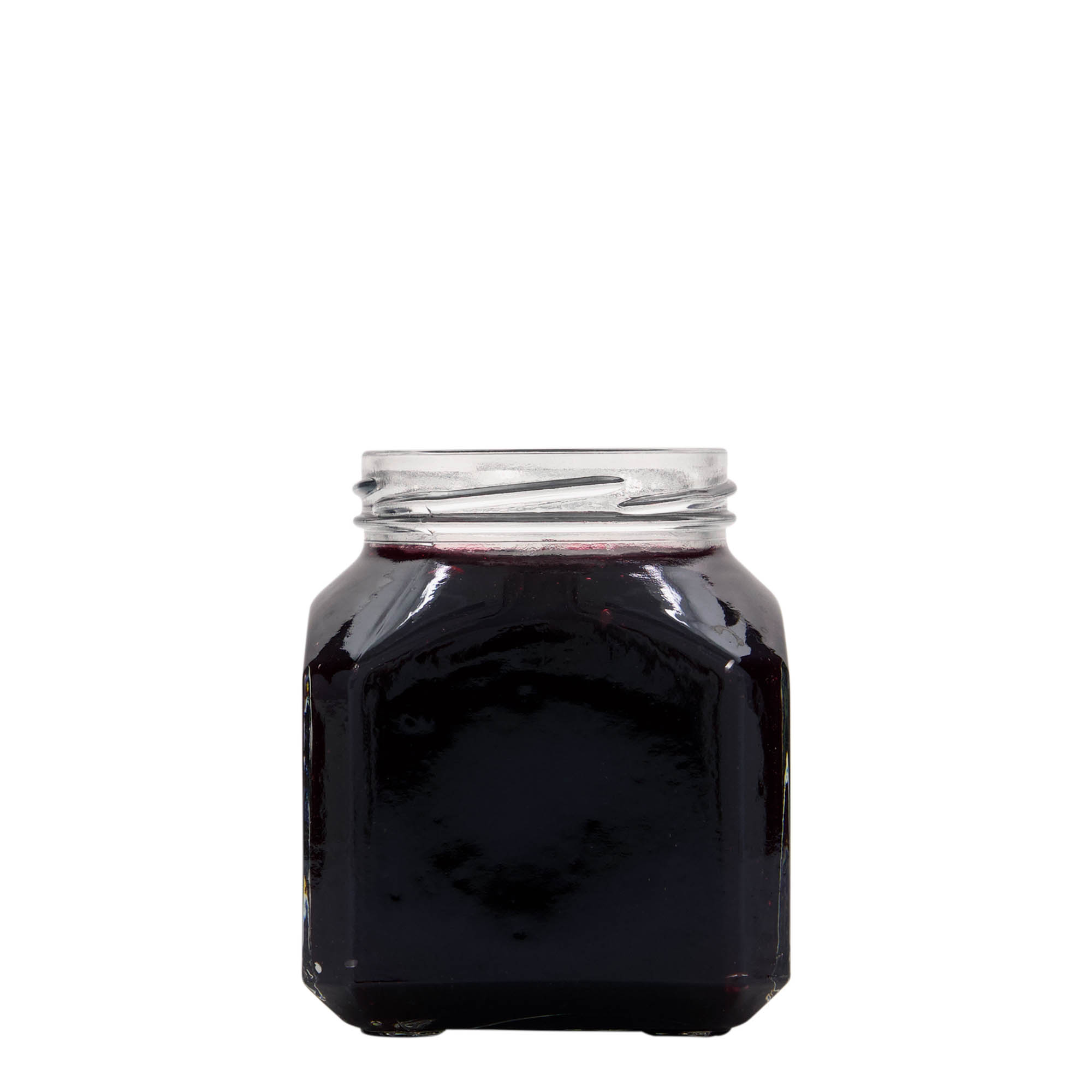 314 ml négyszögletes üveg 'Milánó', nyílás: csavaros zár (TO 63)