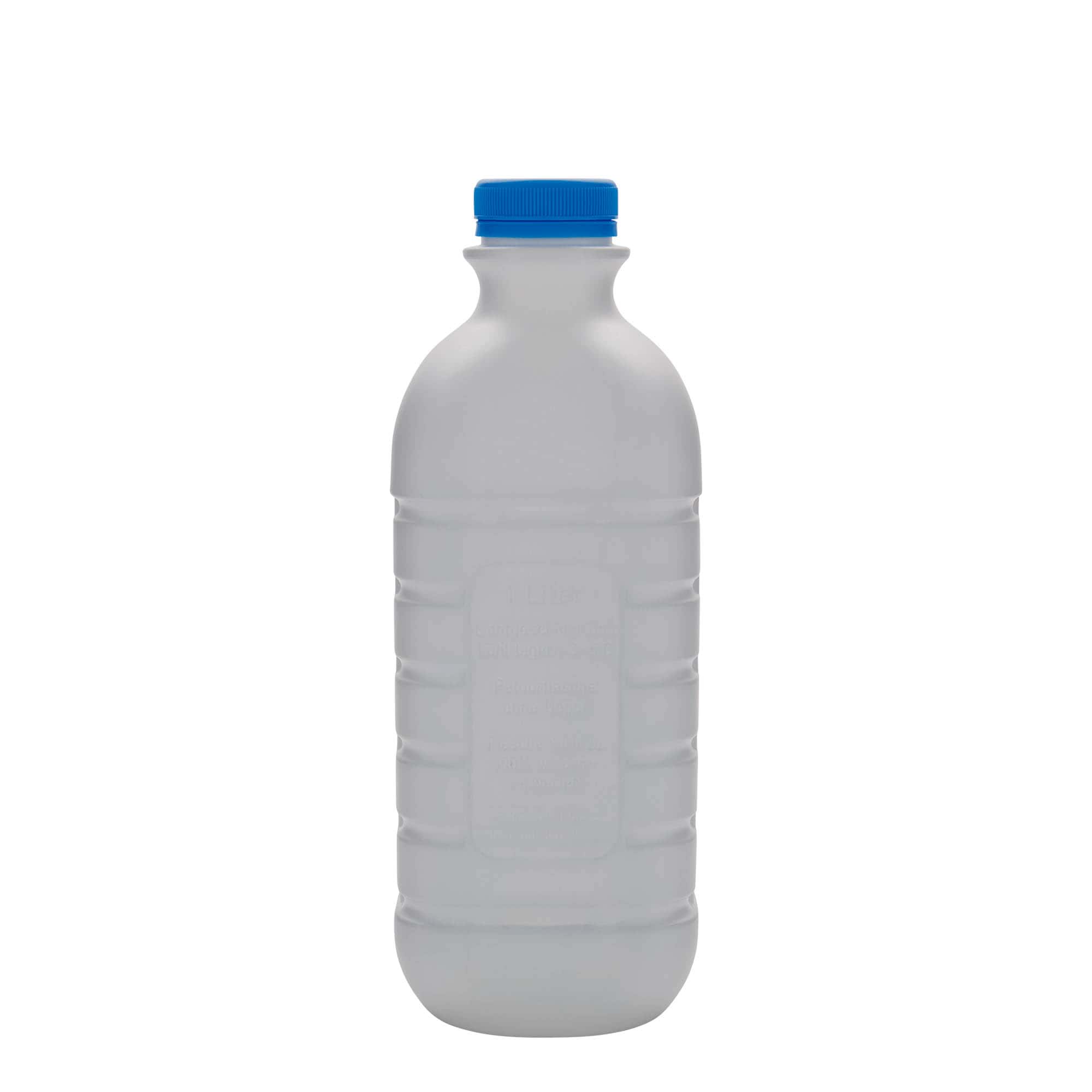 1.000 ml tejpalack, téglalap alakú, HDPE műanyag, fehér, nyílás: PEHD40
