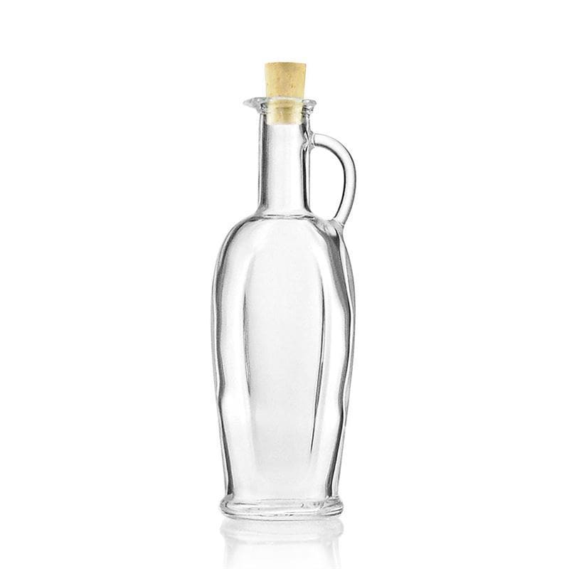 250 ml üvegpalack 'Eleganta', ovális, nyílás: parafa