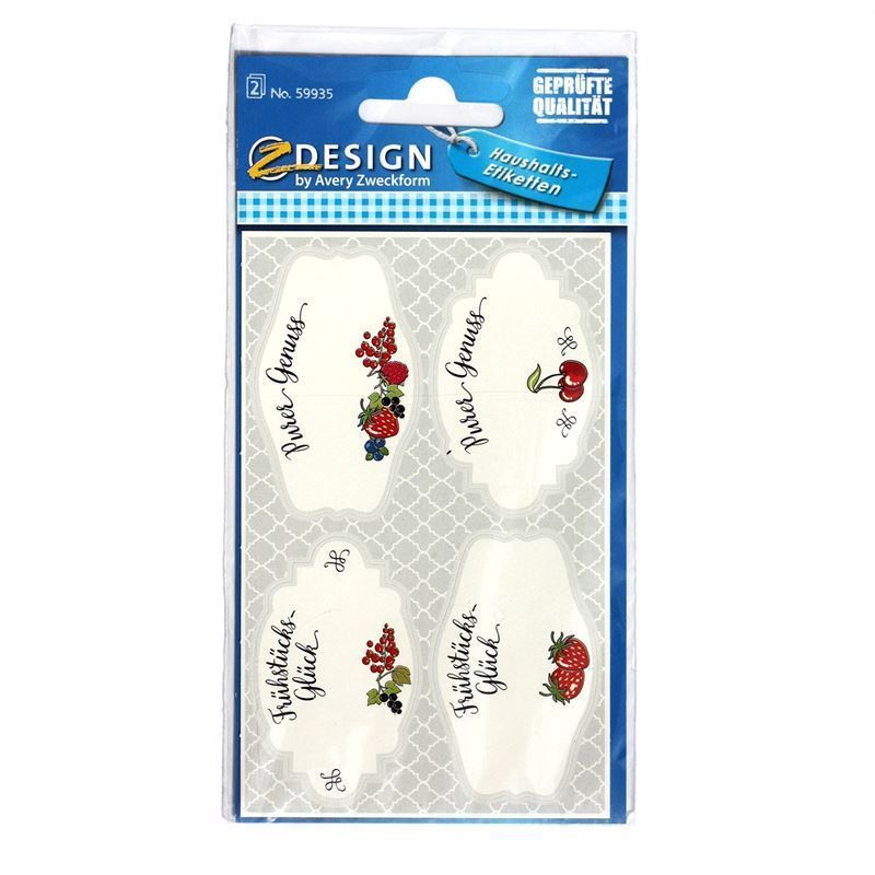 Zweckform címkék 'Reggeli', papír, többszínű Zweckform címkék 'Reggeli', papír, többszínű