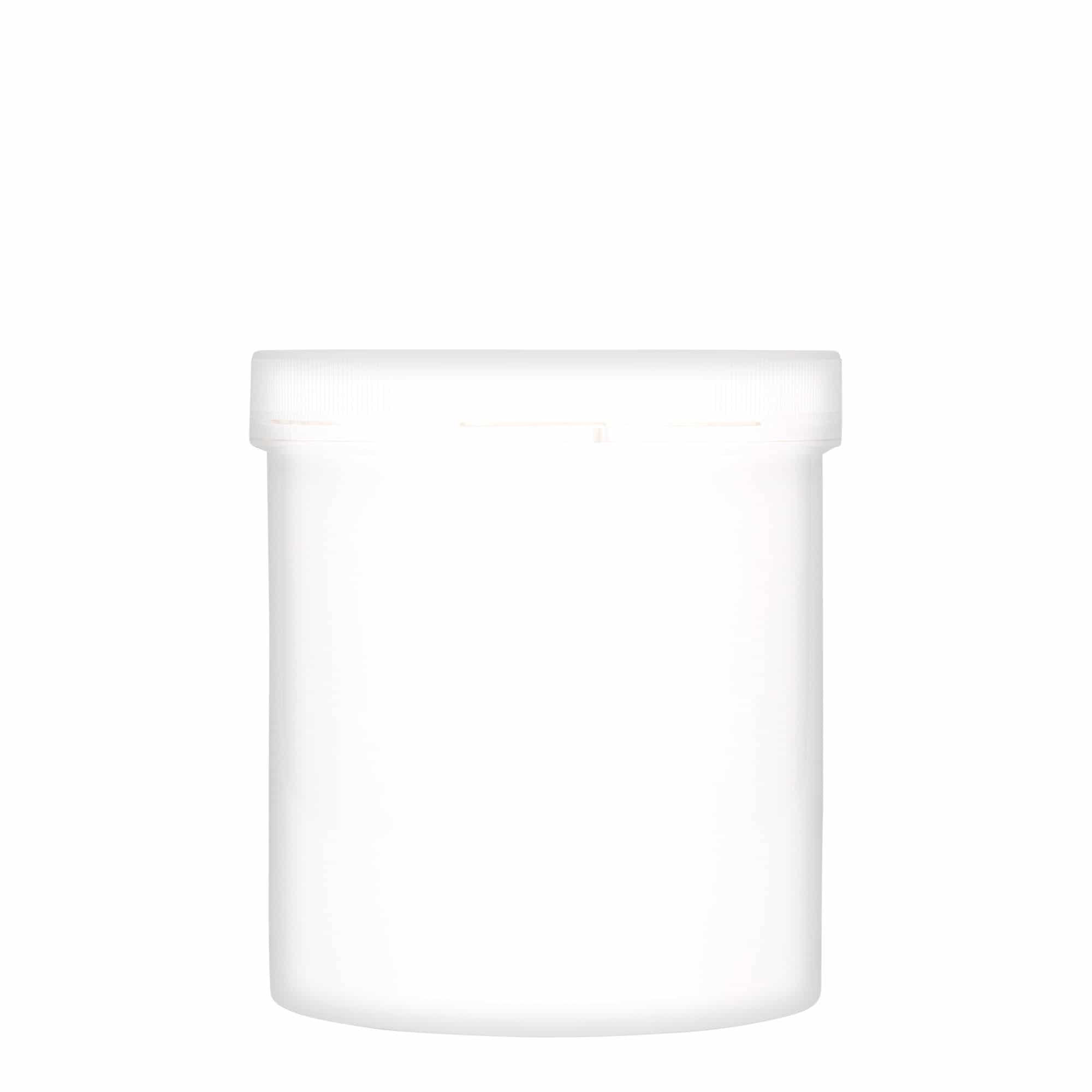 1000 ml-es műanyag doboz 'Securilock', PP, fehér, szájnyílás: csavaros kupak