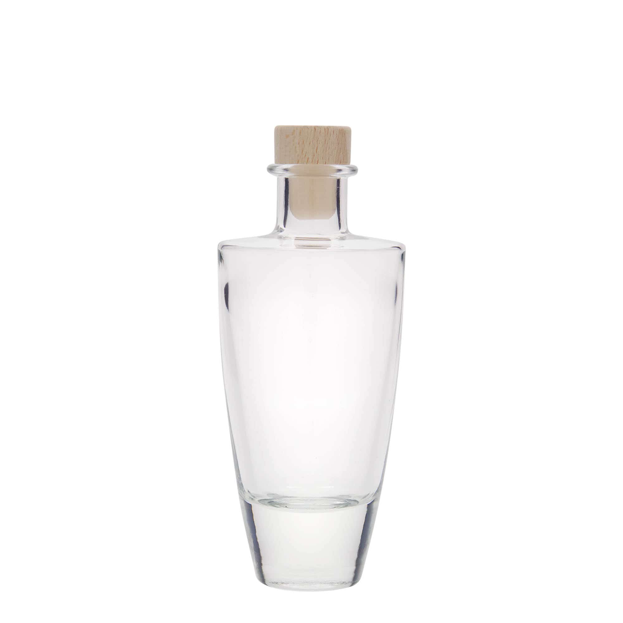 200 ml-es üvegpalack 'Vanessa', ovális, szájnyílás: parafadugó