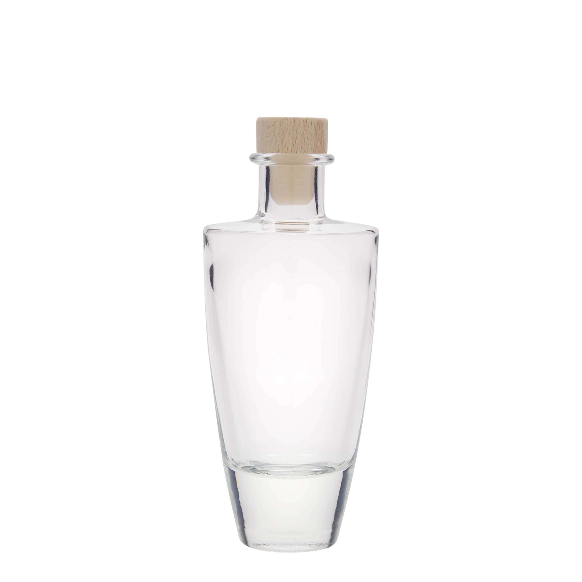200 ml üvegpalack 'Vanessa', ovális, nyílás: parafa