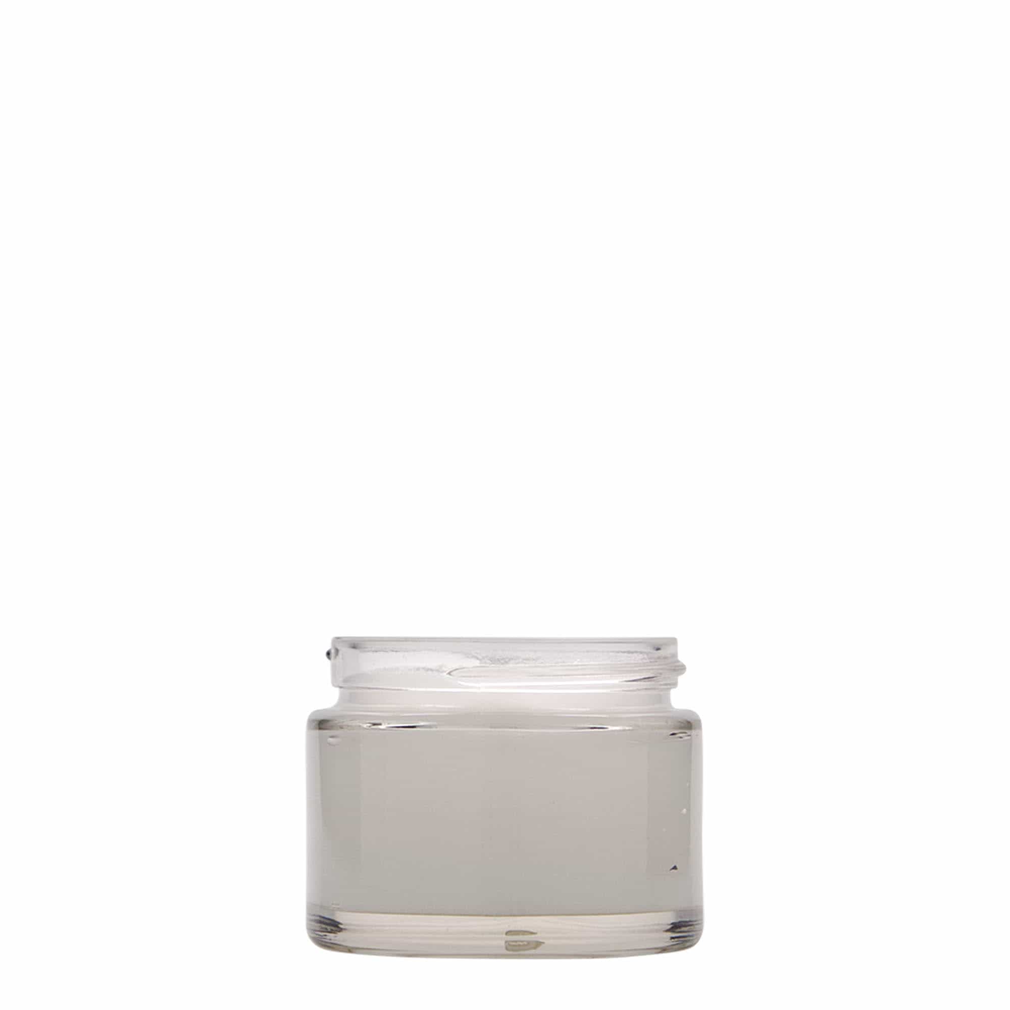 50 ml tégely 'Beauty', üveg, nyílás: csavarzár