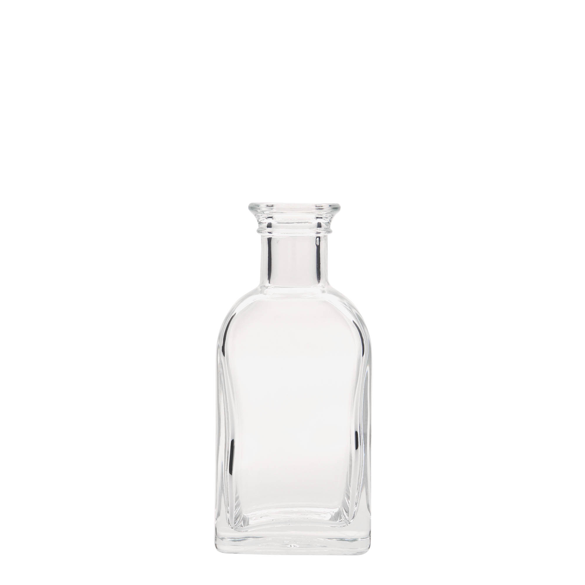 100 ml üvegpalack Apotheker Carré, négyzet alakú, nyílás: parafa 100 ml üvegpalack Apotheker Carré, négyzet alakú, nyílás: parafa