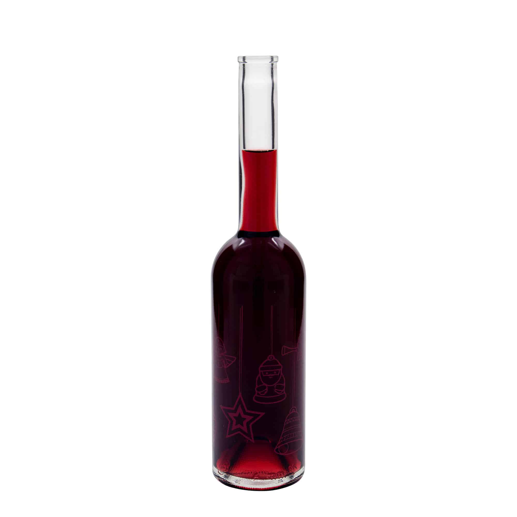 500 ml-es üvegpalack 'Opera', motívum: Csillagok, szájnyílás: parafadugó