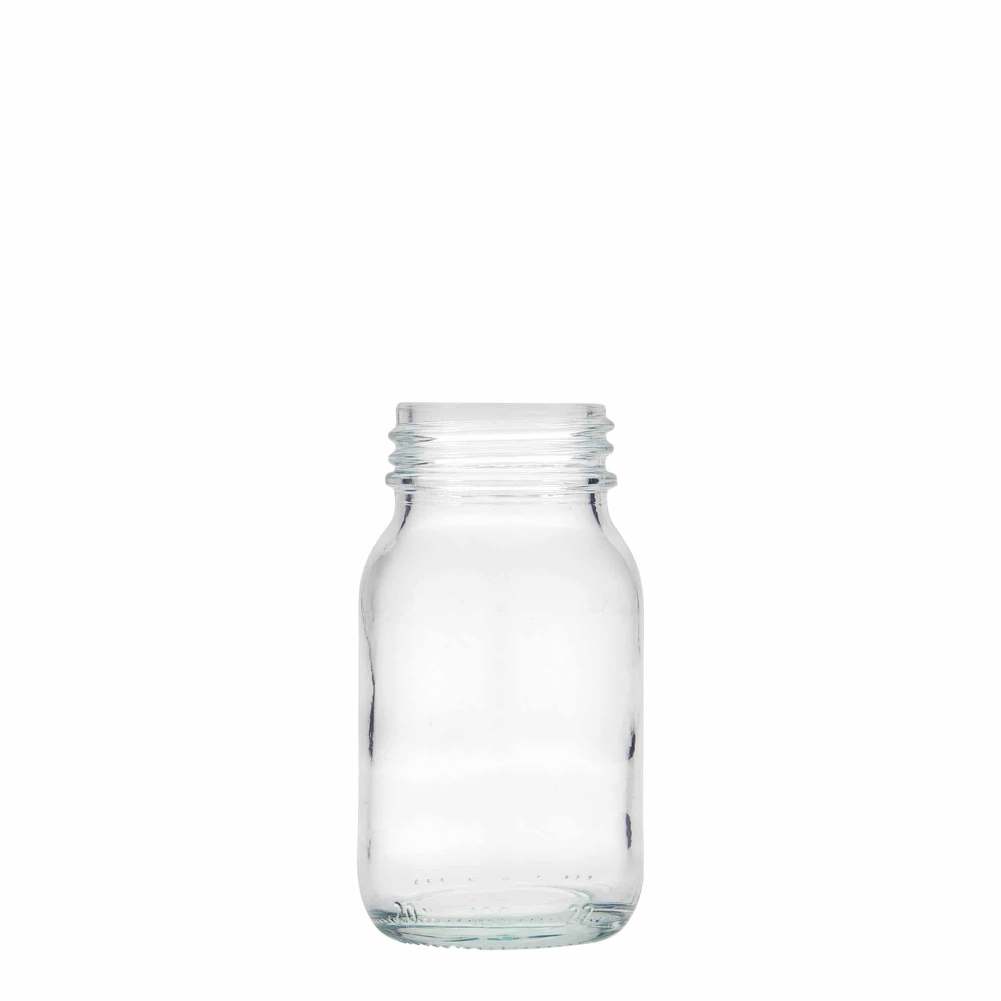 100 ml-es széles nyakú üveg, szájnyílás: DIN 40 100 ml-es széles nyakú üveg, szájnyílás: DIN 40