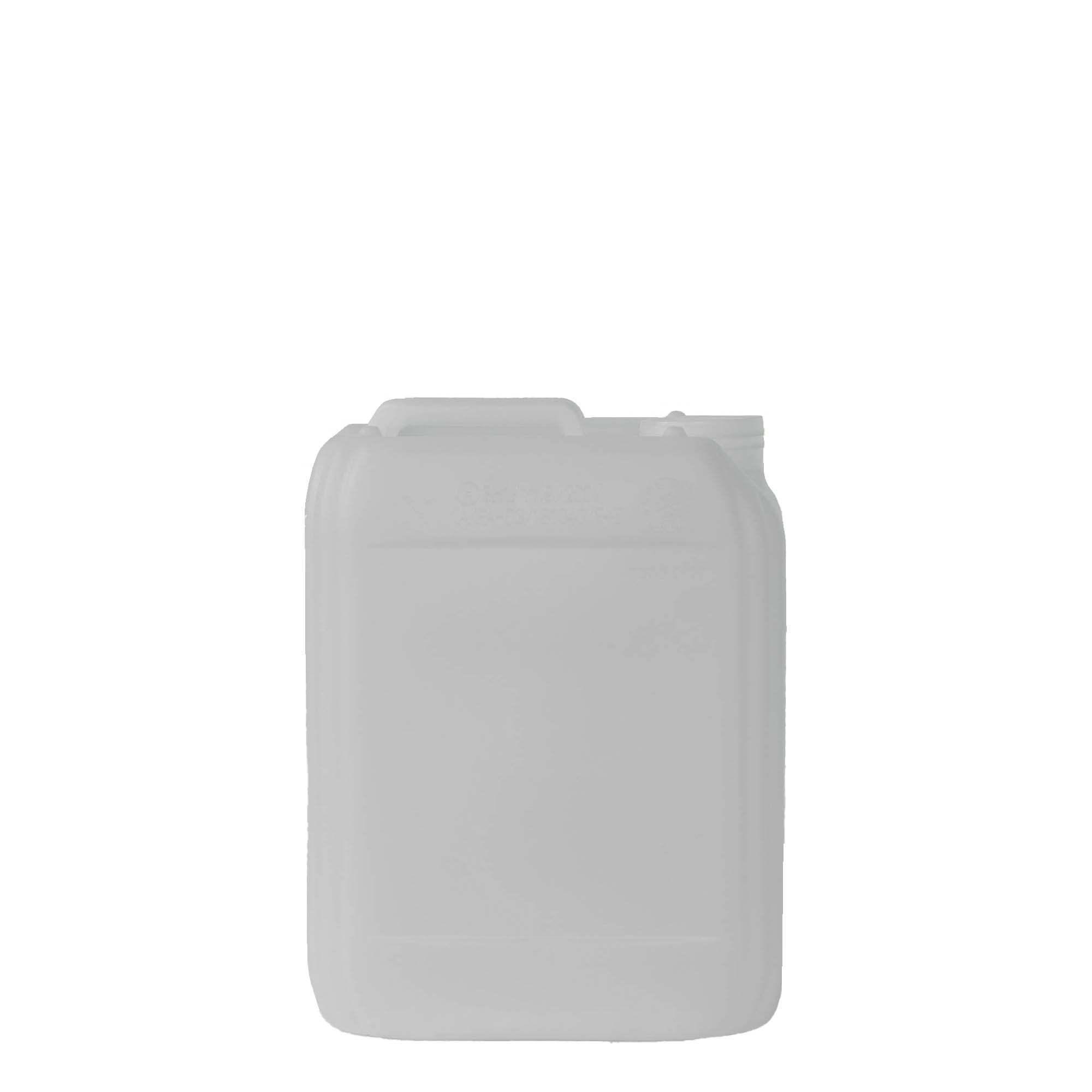 5 l kanna, téglalap alakú, HDPE műanyag, natúr, nyílás: ND 55 5 l kanna, téglalap alakú, HDPE műanyag, natúr, nyílás: ND 55