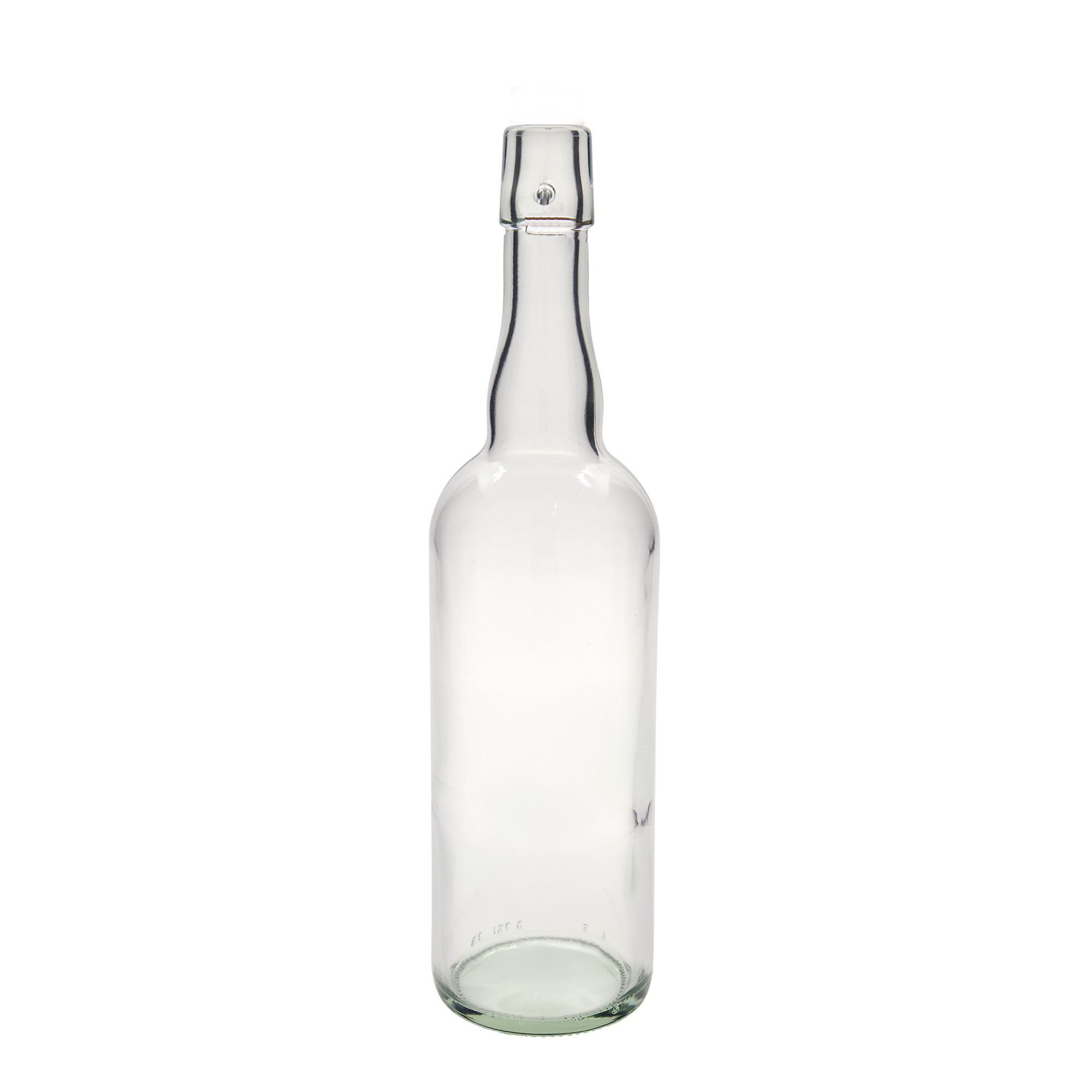 750 ml sörösüveg Belgiumból, üveg, nyak: patentzár