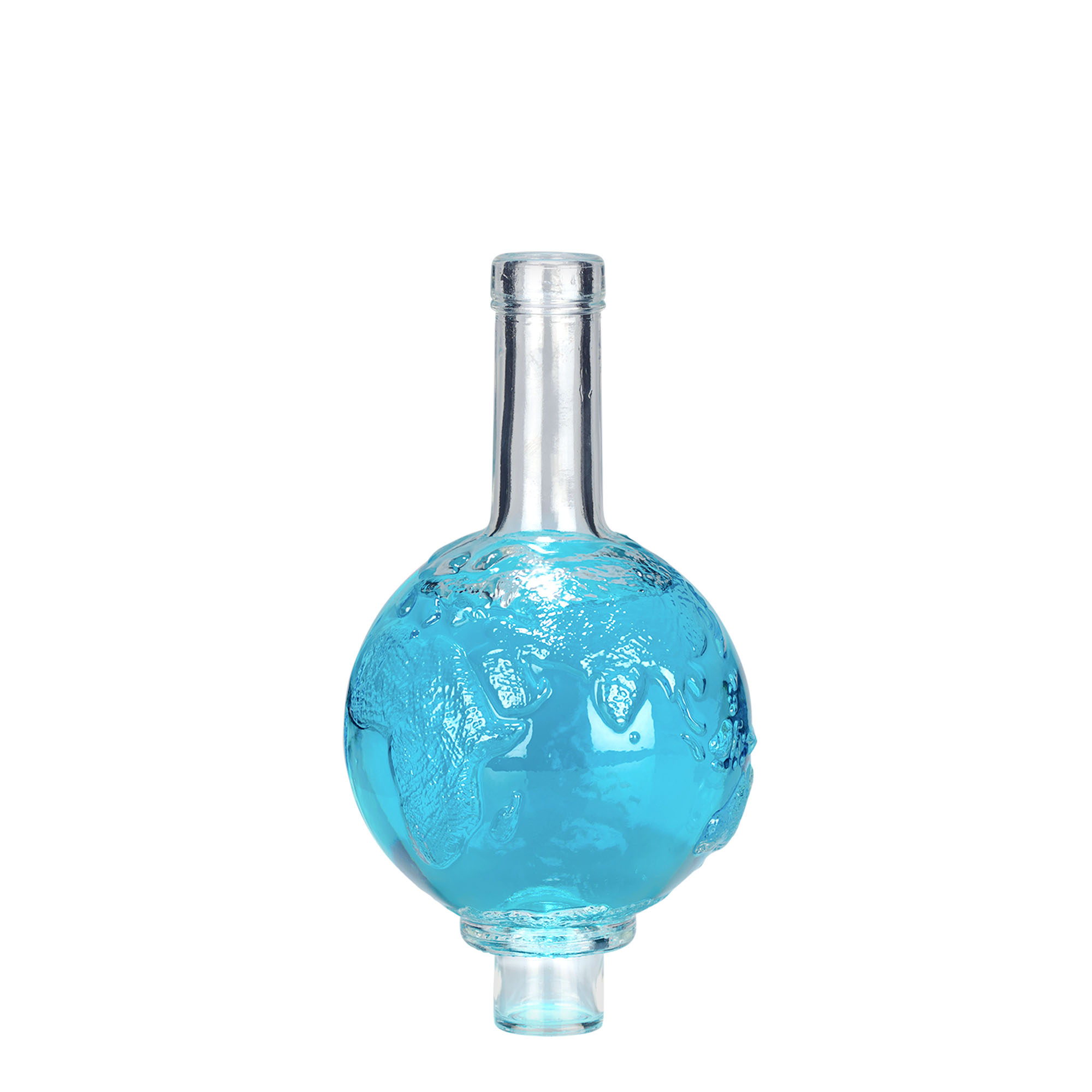 500 ml üvegpalack 'Globus', nyílás: parafa