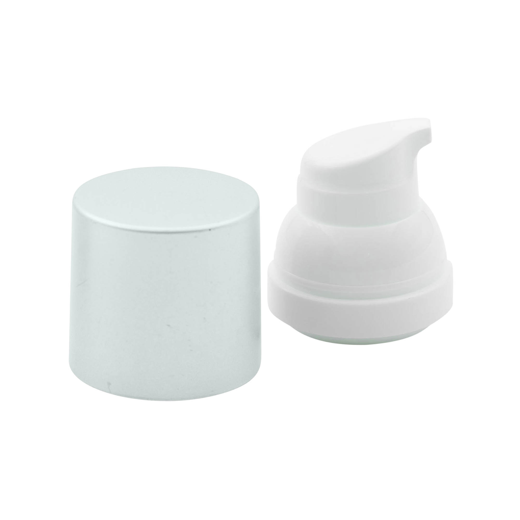 Airless adagoló pumpafej 'Mezzo', PP-műanyag, ezüst