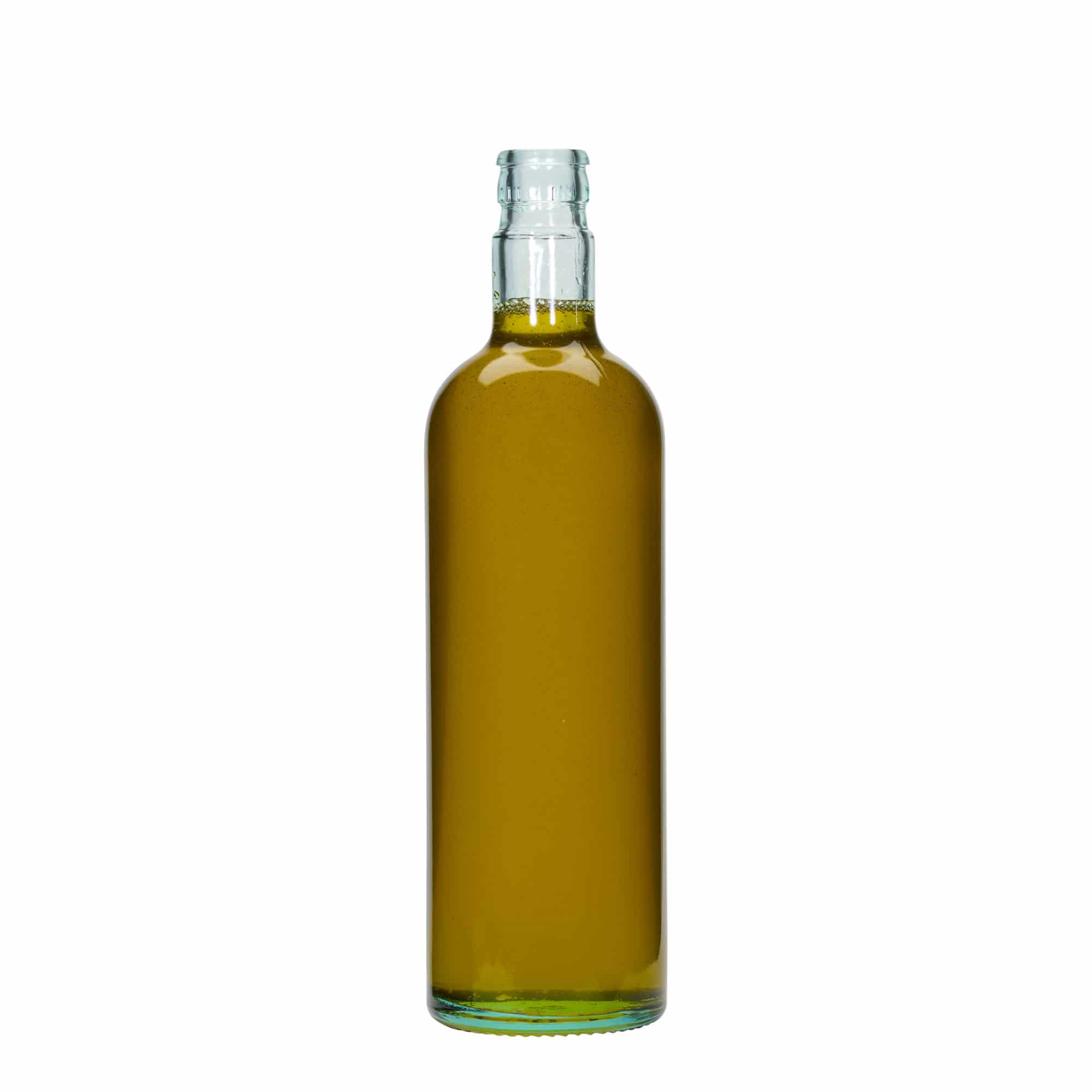750 ml-es ecetes/olajos palack 'Willy New', üveg, világoszöld, szájnyílás: DOP
