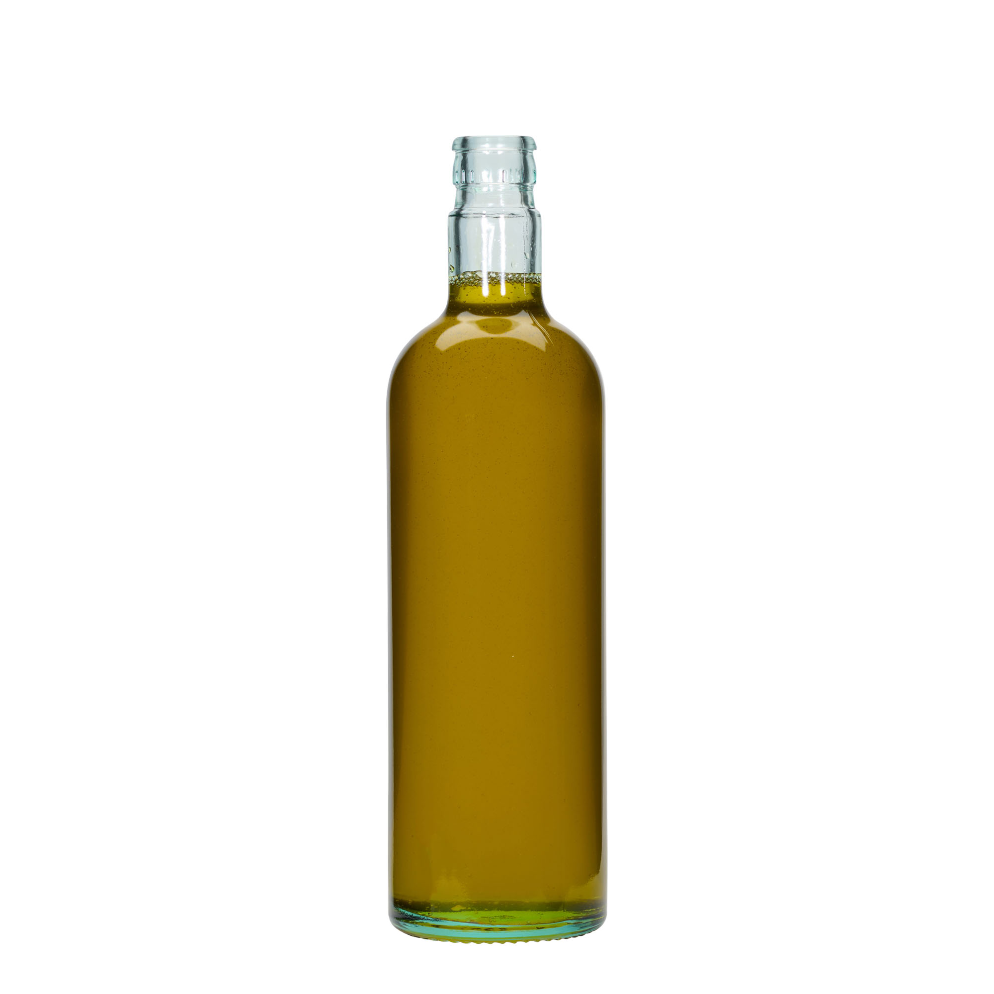750 ml-es ecetes/olajos palack 'Willy New', üveg, világoszöld, szájnyílás: DOP