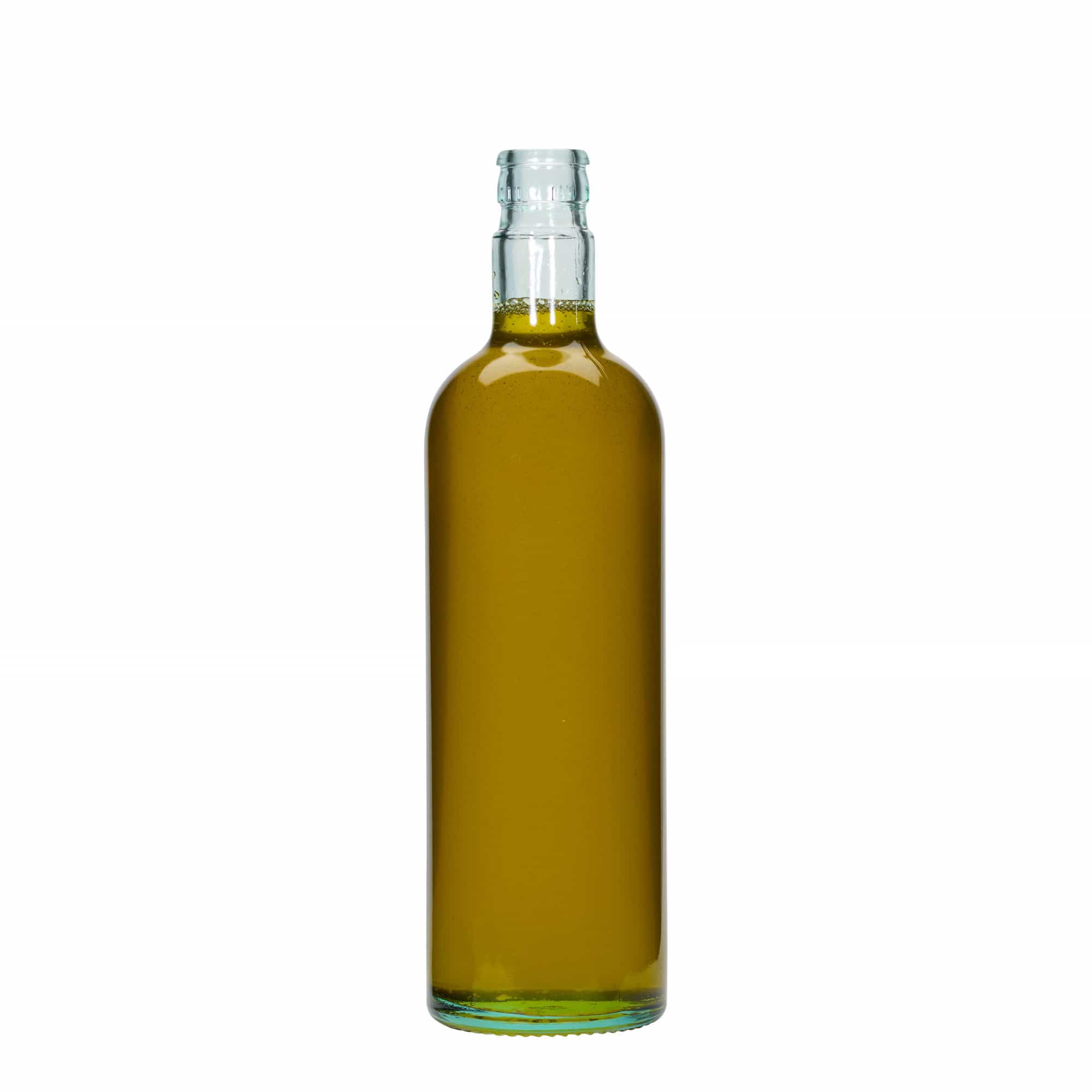 750 ml ecet-/olajpalack 'Willy New', üveg, világoszöld, nyílás: DOP