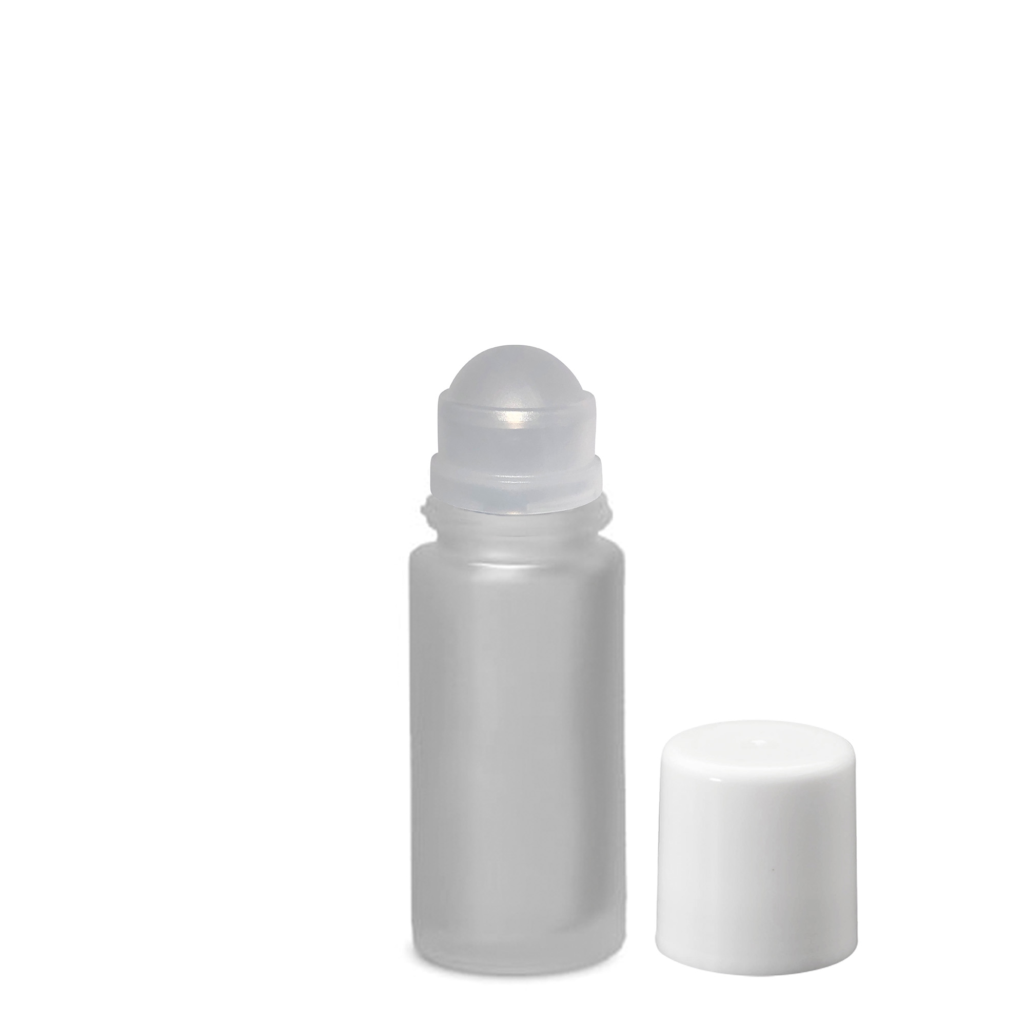 50 ml roll-on üveg, üveg, jegesített, nyílás: csavarzár 50 ml roll-on üveg, üveg, jegesített, nyílás: csavarzár