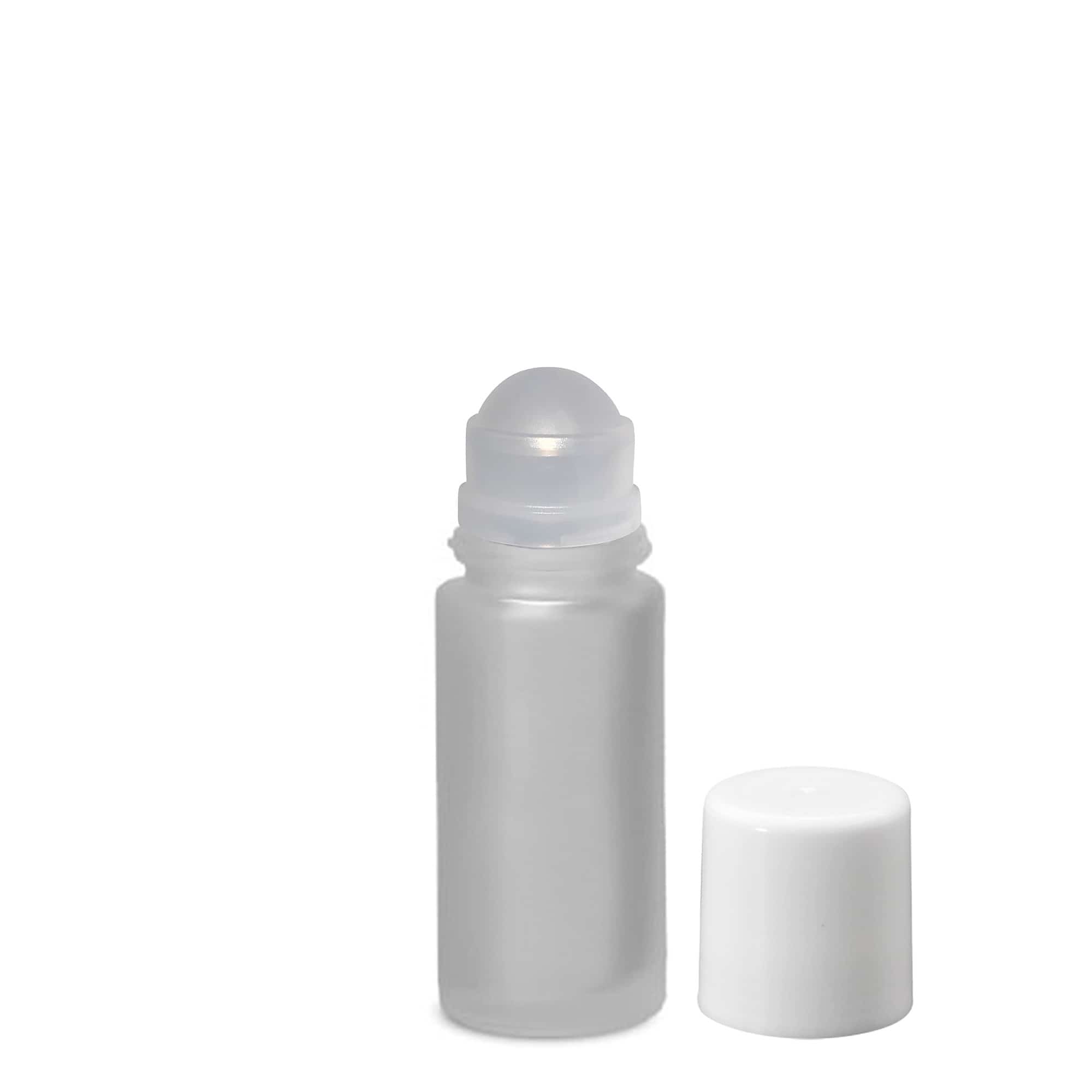 50 ml roll-on üveg, üveg, jegesített, nyílás: csavarzár